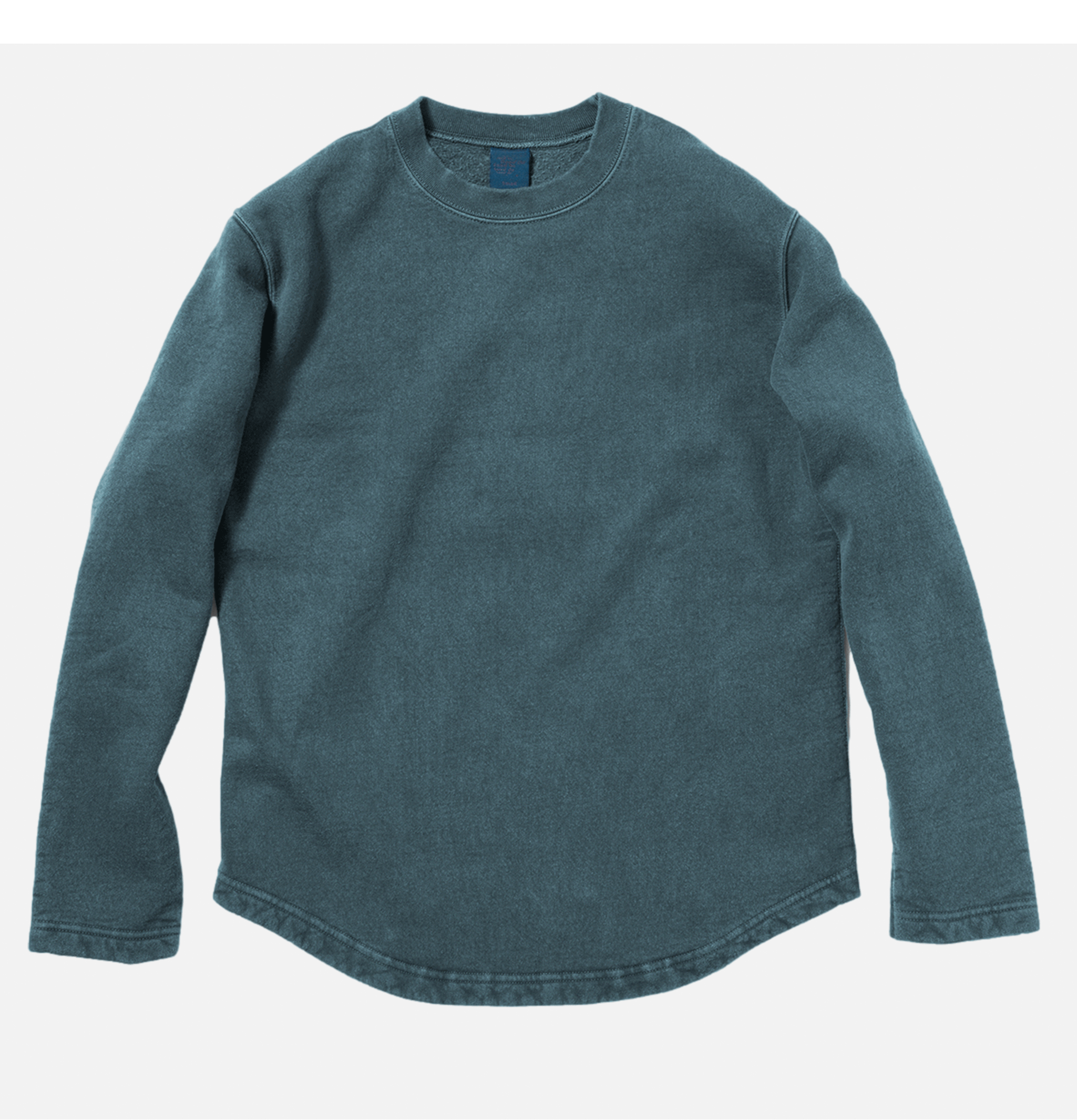 Good On Japan Rough Crew Sweater Pigment Dyed Slate Grey