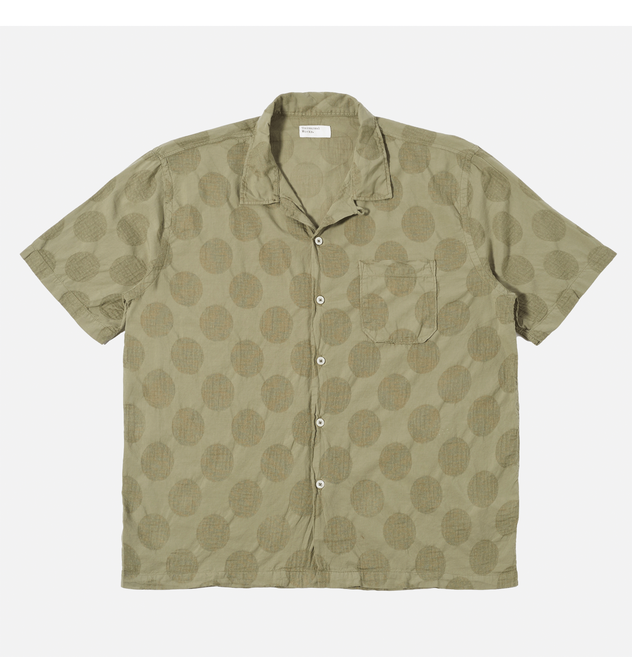 Universal Works Chemise Road Dot Olive