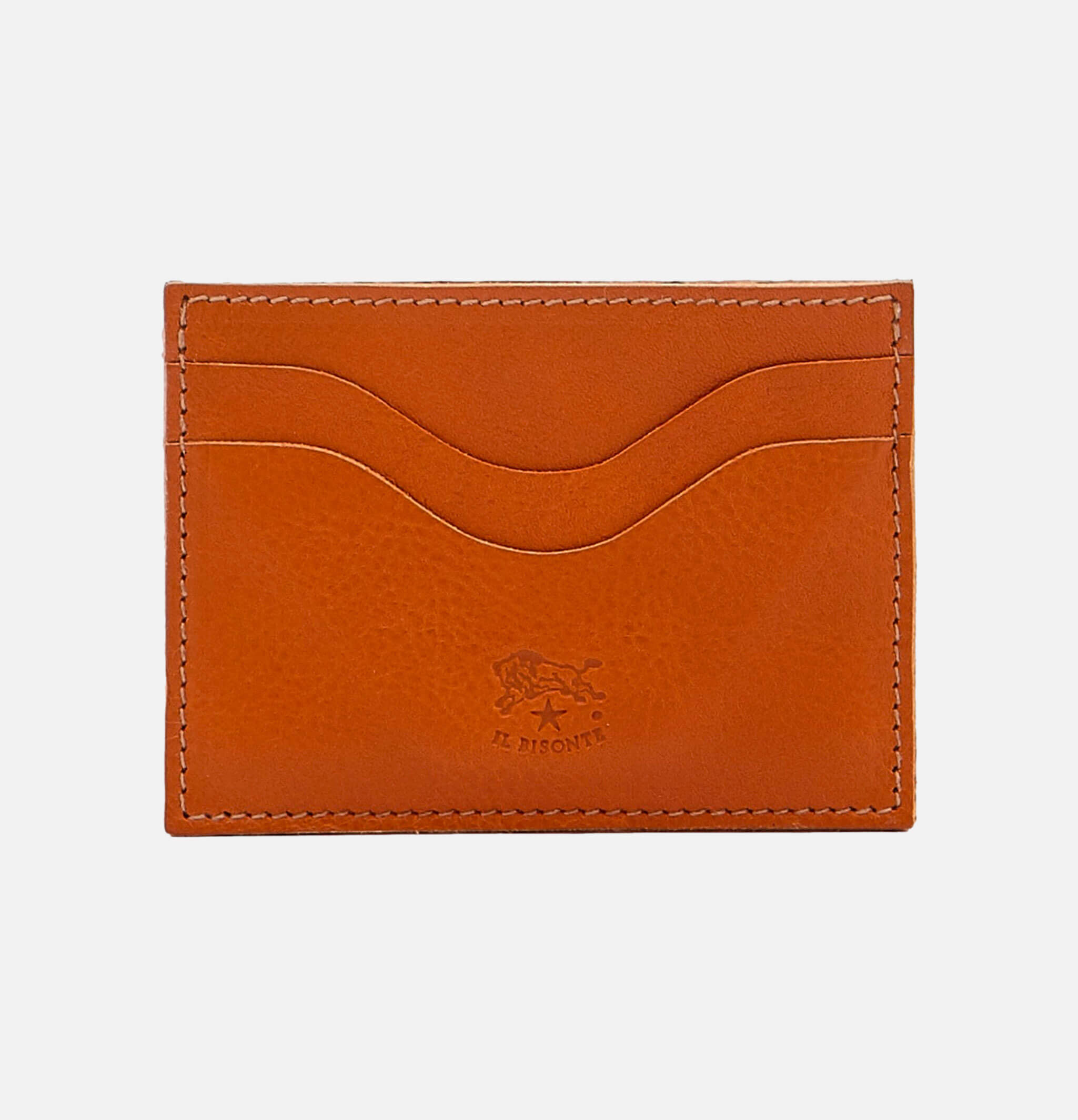 Il Bisonte Card Case Caramel