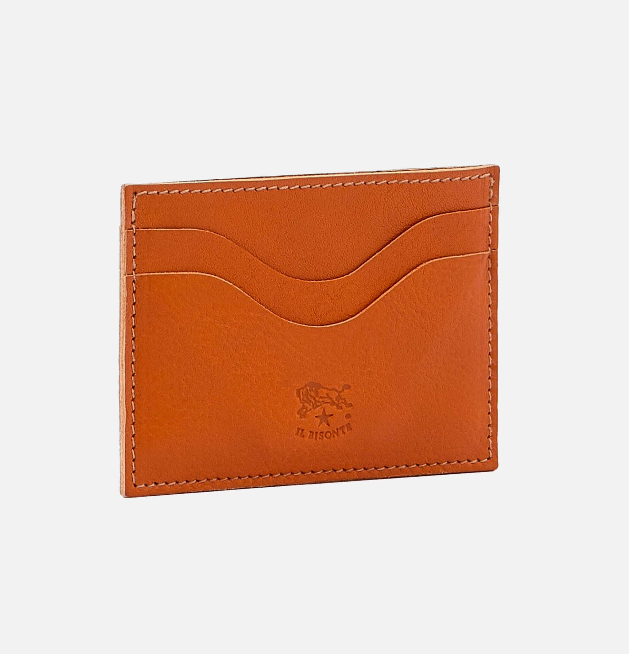 Il Bisonte Card Case Caramel