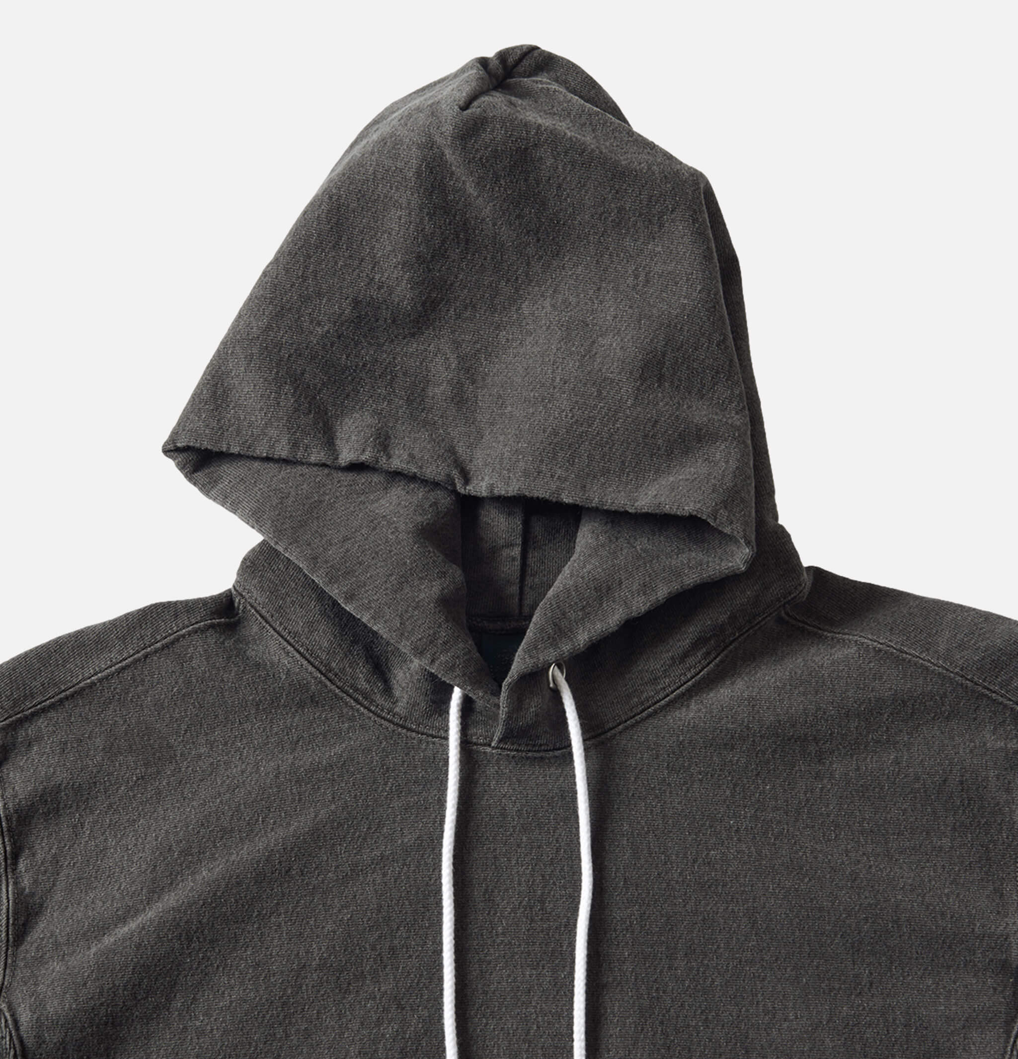 Good On Japan Sweat Heavy Hooded Crew Black.