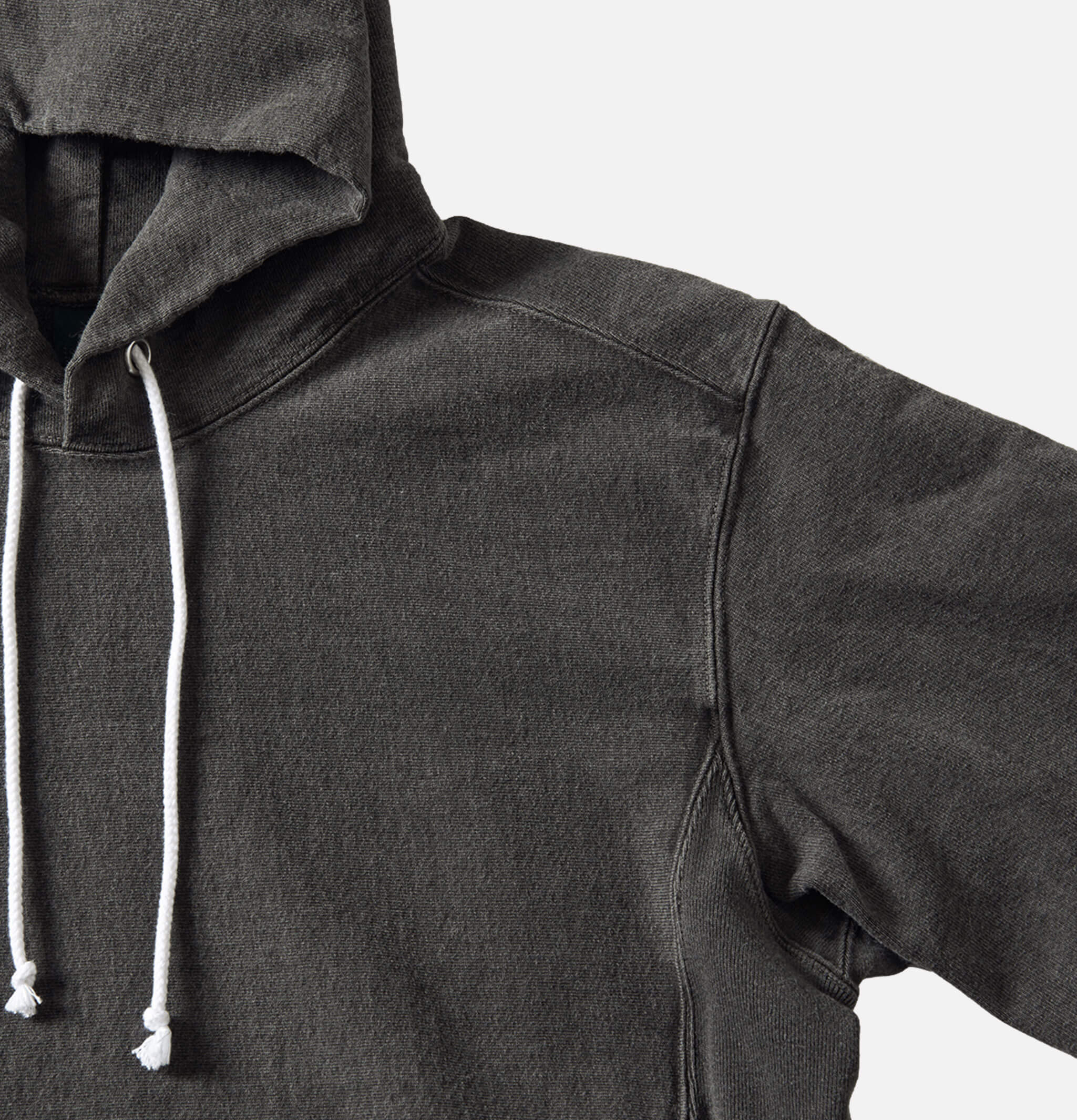 Good On Japan Sweat Heavy Hooded Crew Black.