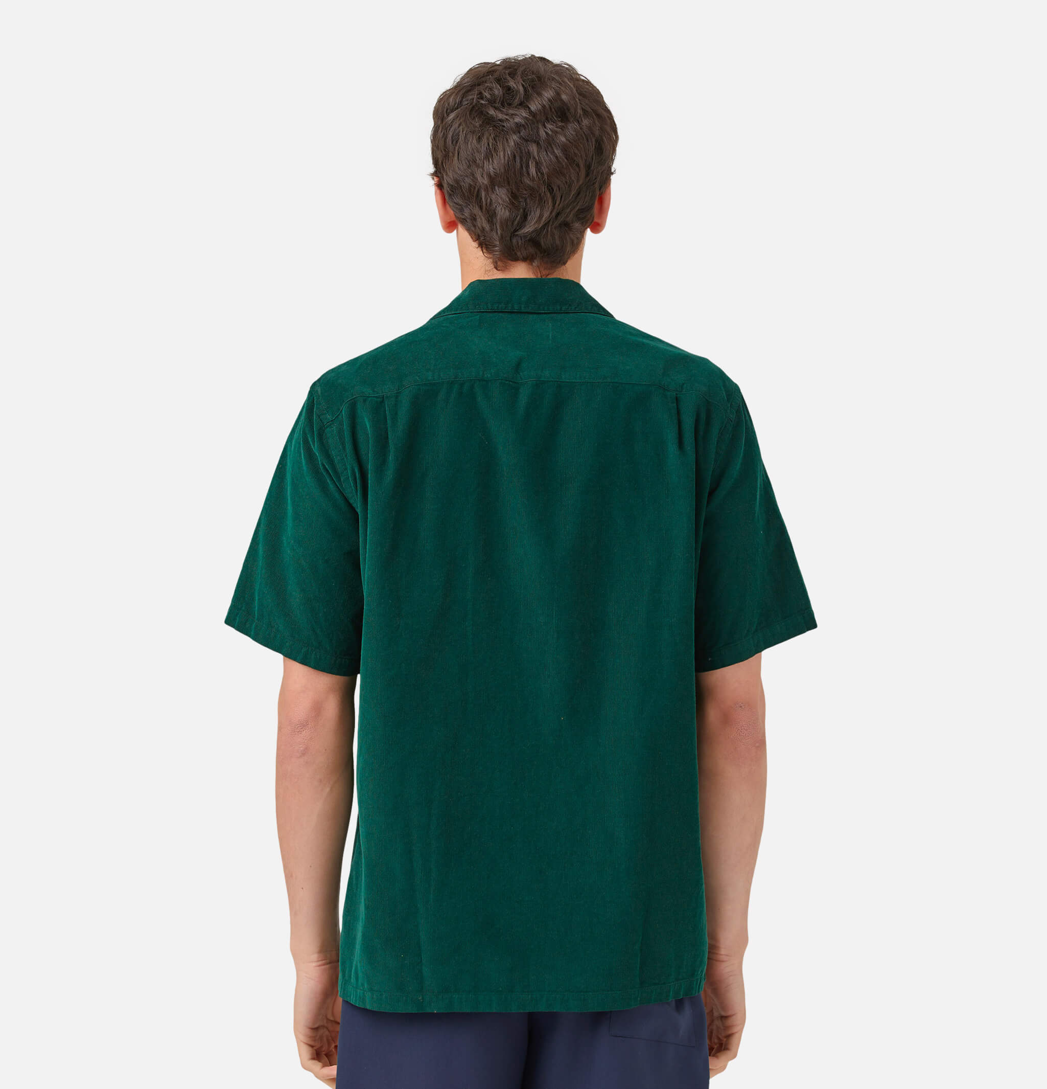 Chemise Cord Camp Collar Green