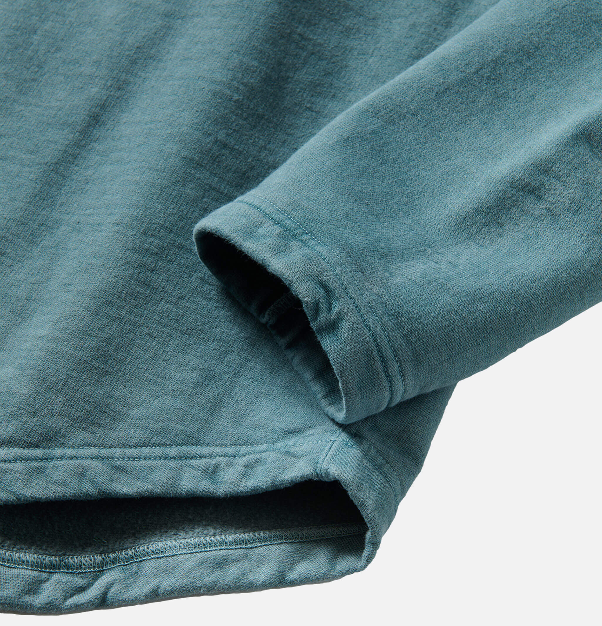 Good On Japan Rough Crew Sweater Pigment Dyed Slate Grey