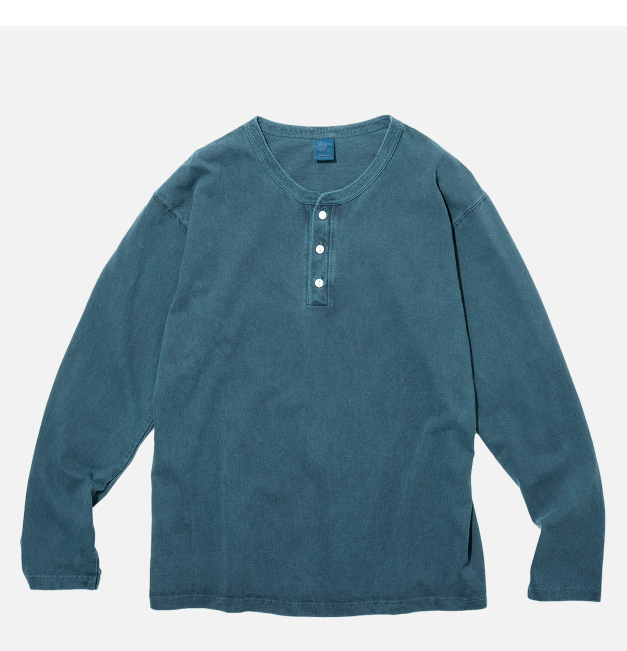 Ls Henley Tee Slate