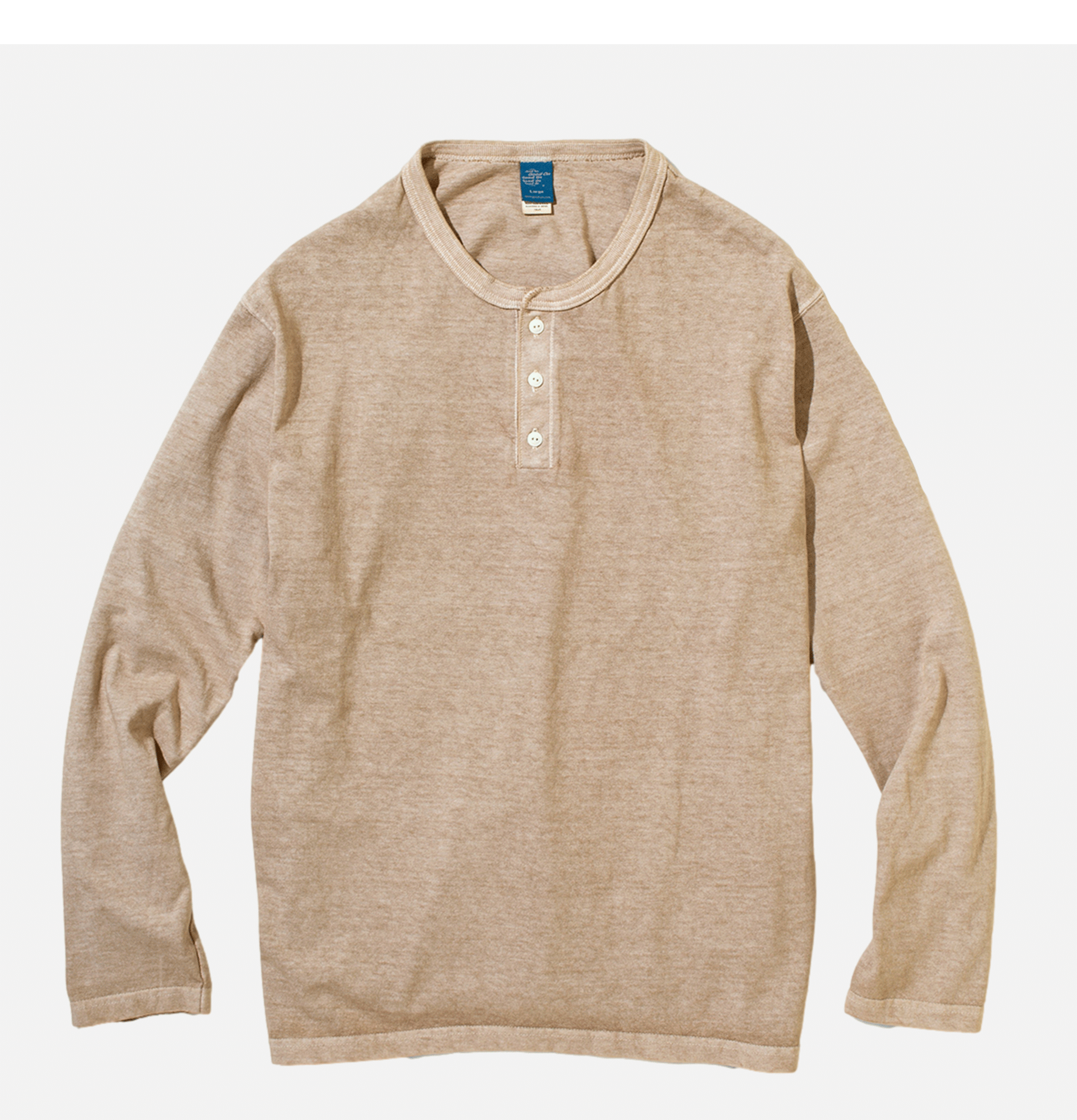 Ls Henley Tee Latte
