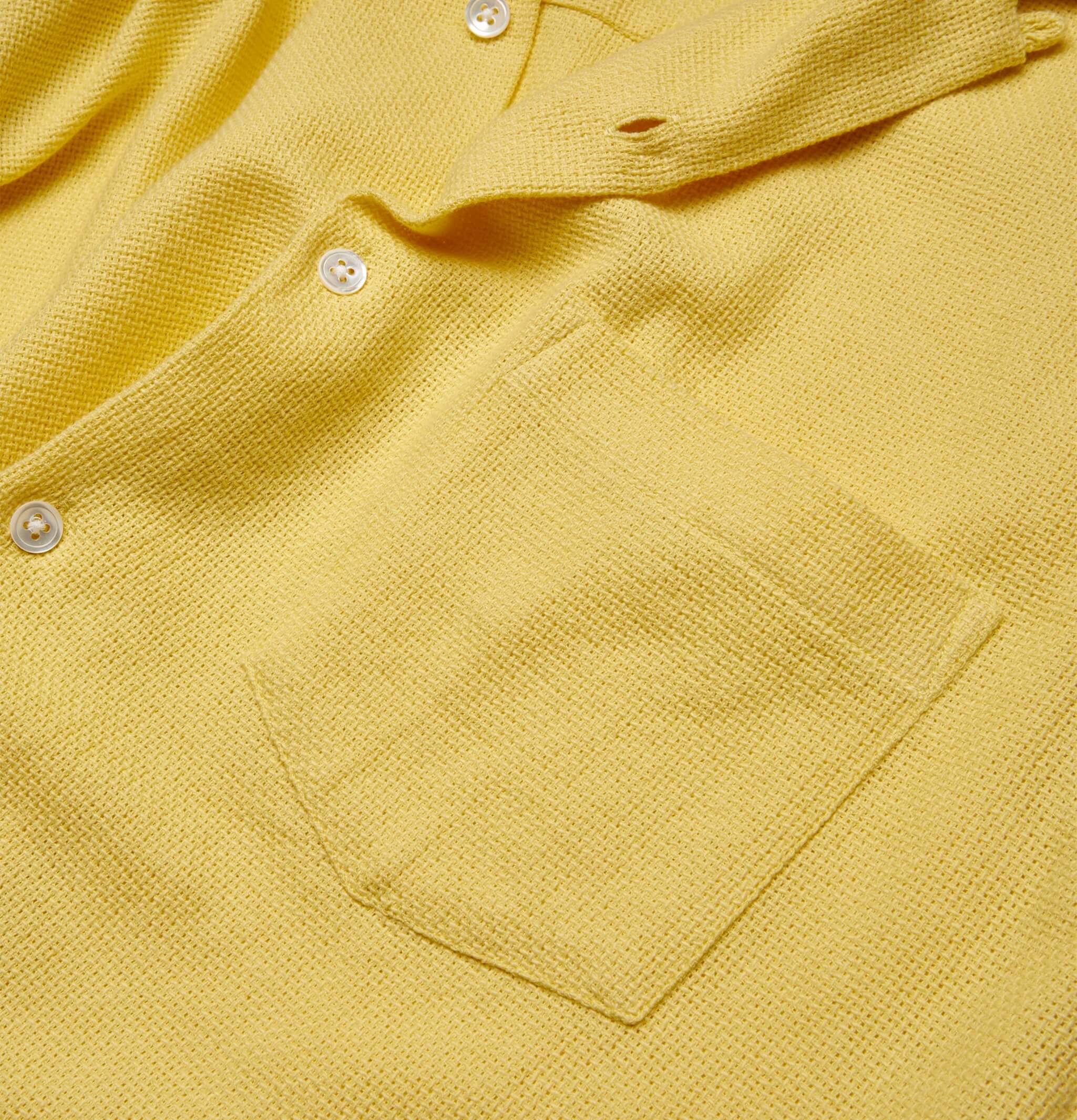 Portuguese Flannel Shirt Pique Yellow