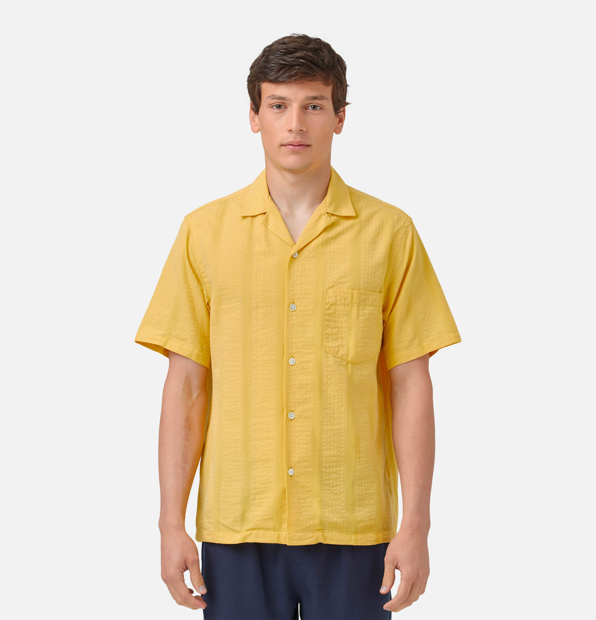 Portuguese Flannel Shirt Praia Yellow