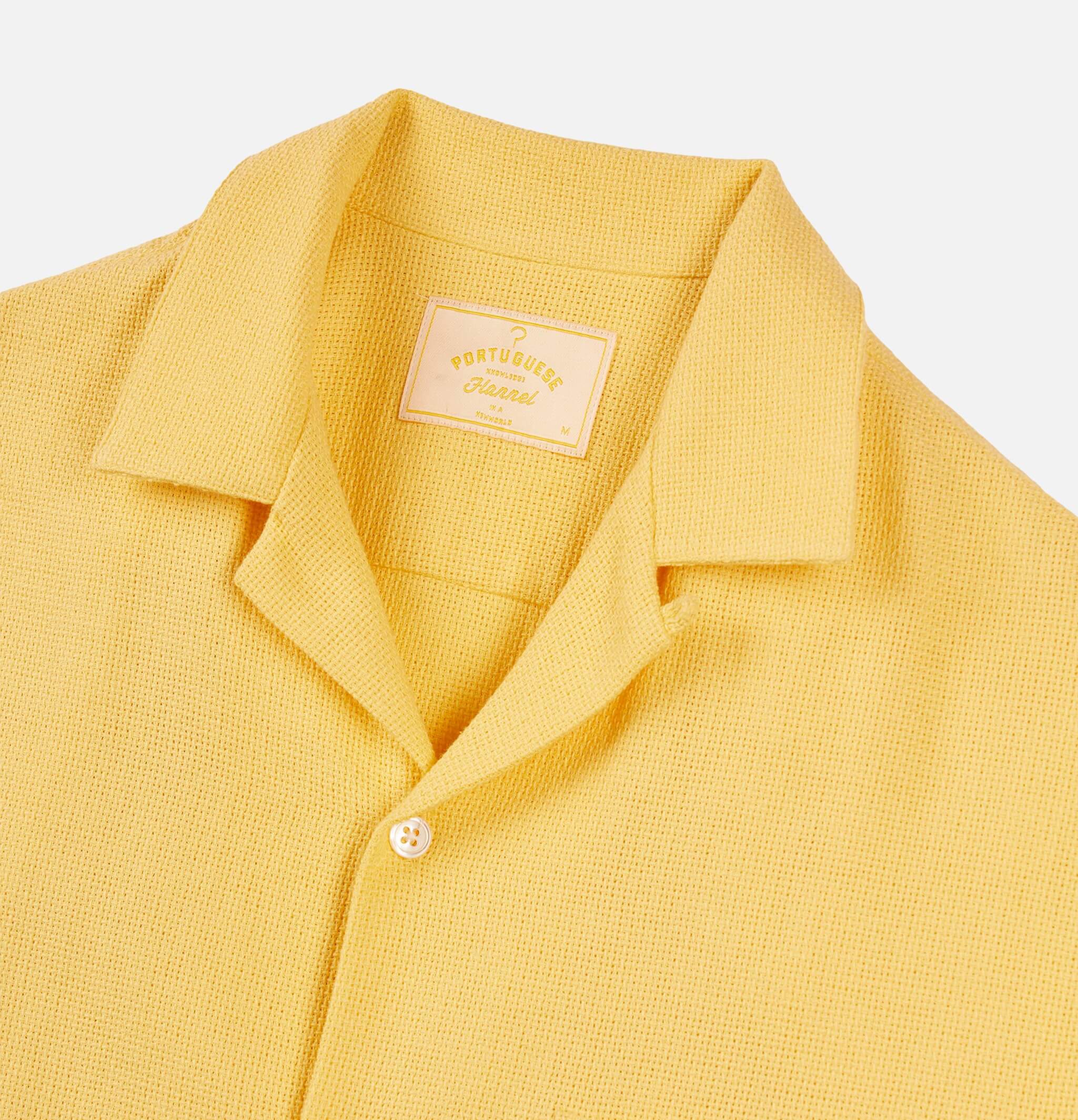 Portuguese Flannel Shirt Praia Yellow