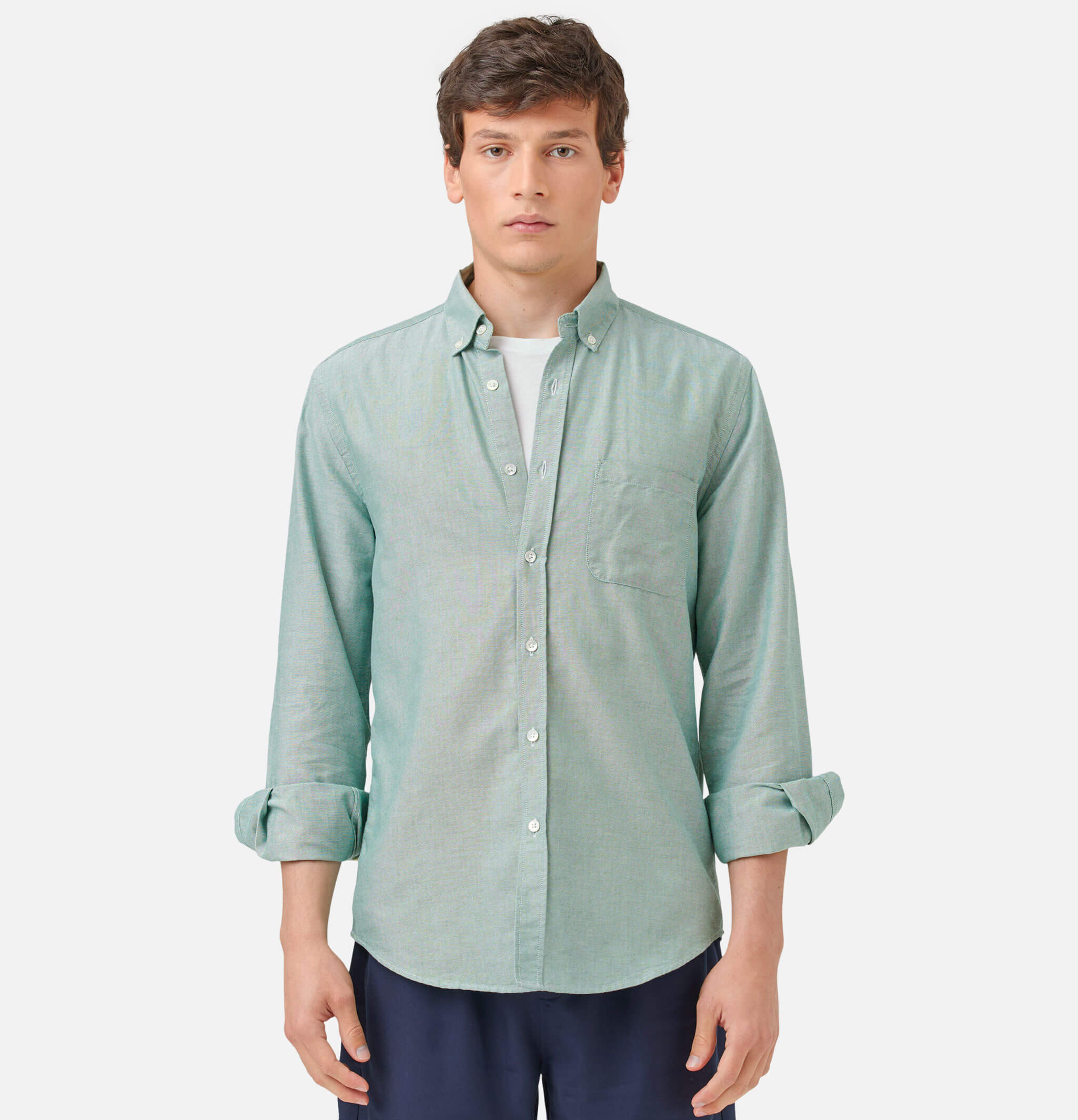 Portuguese Flannel Shirt Belavista Green