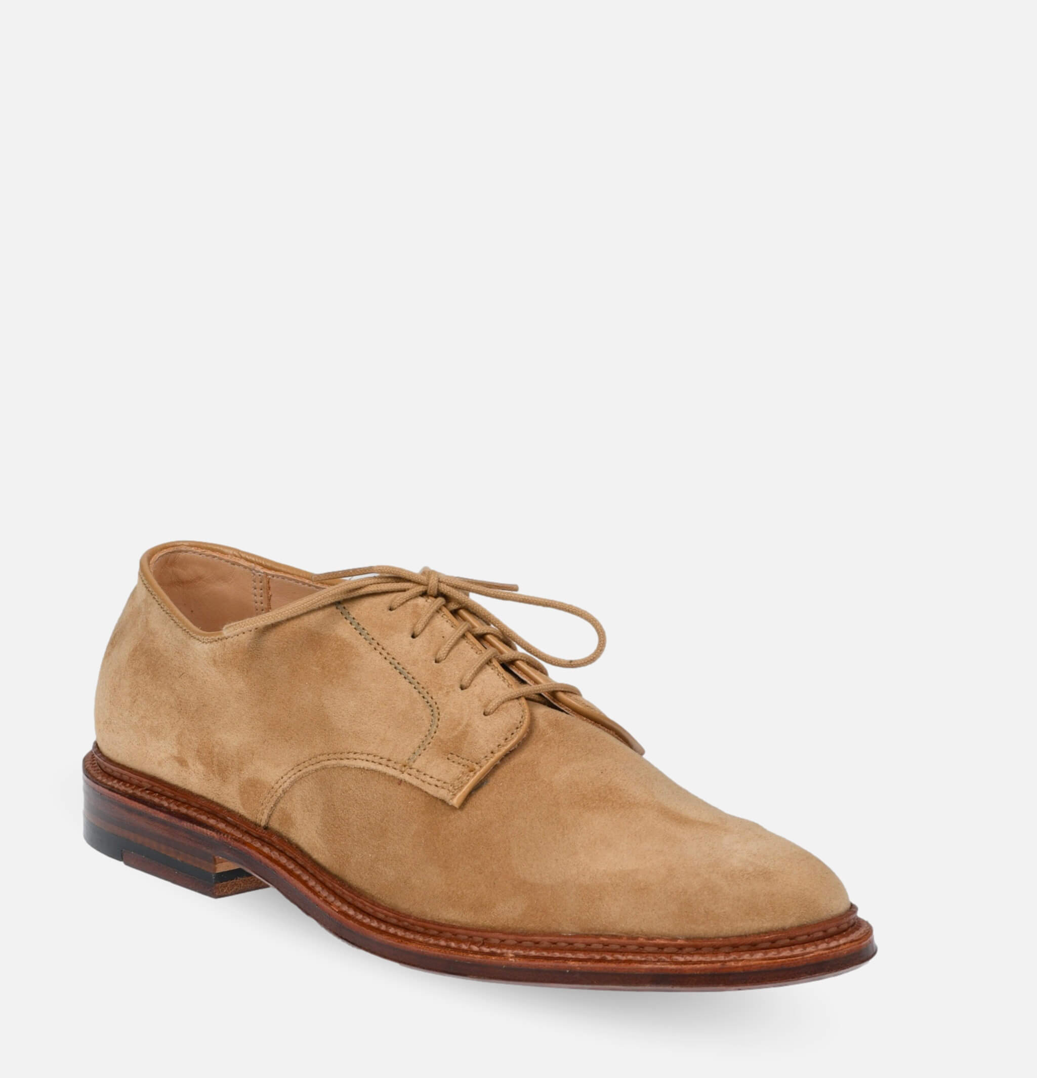 Alden plain toe blucher suede on sale