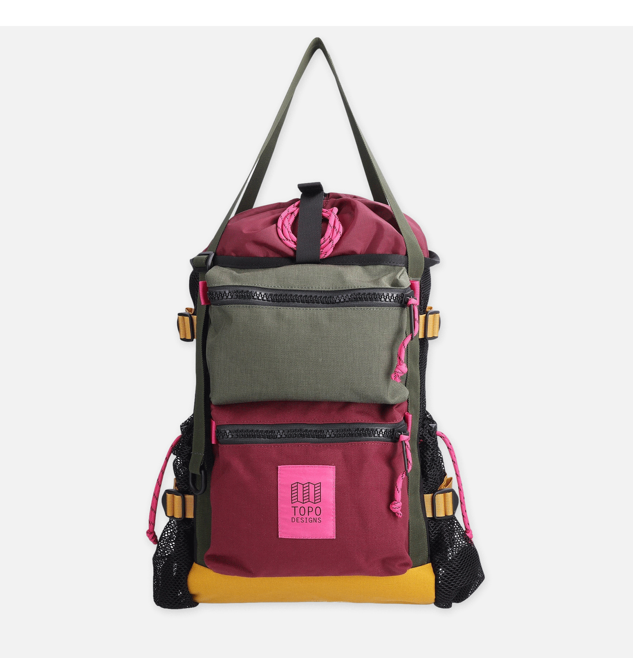 River Bag Olive Burgundy