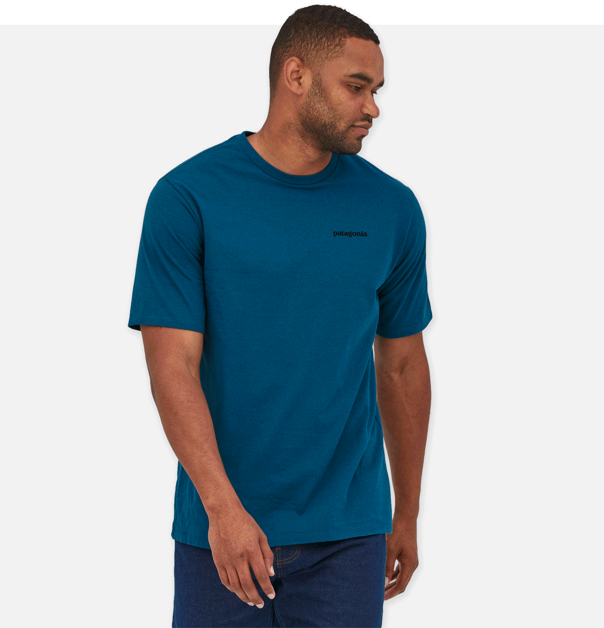 P6 Logo T-shirt Wavy Blue