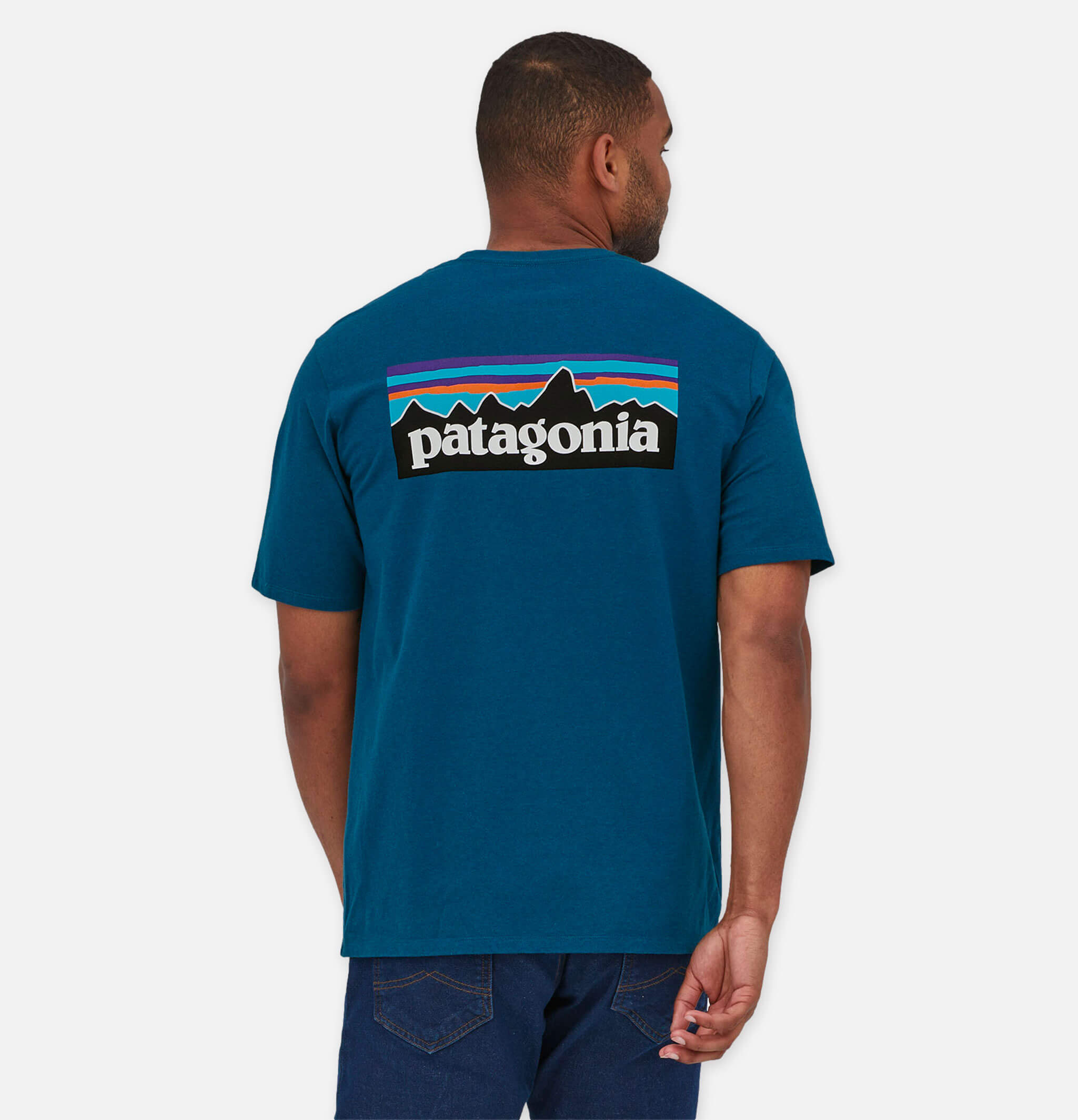 P6 Logo T-shirt Wavy Blue