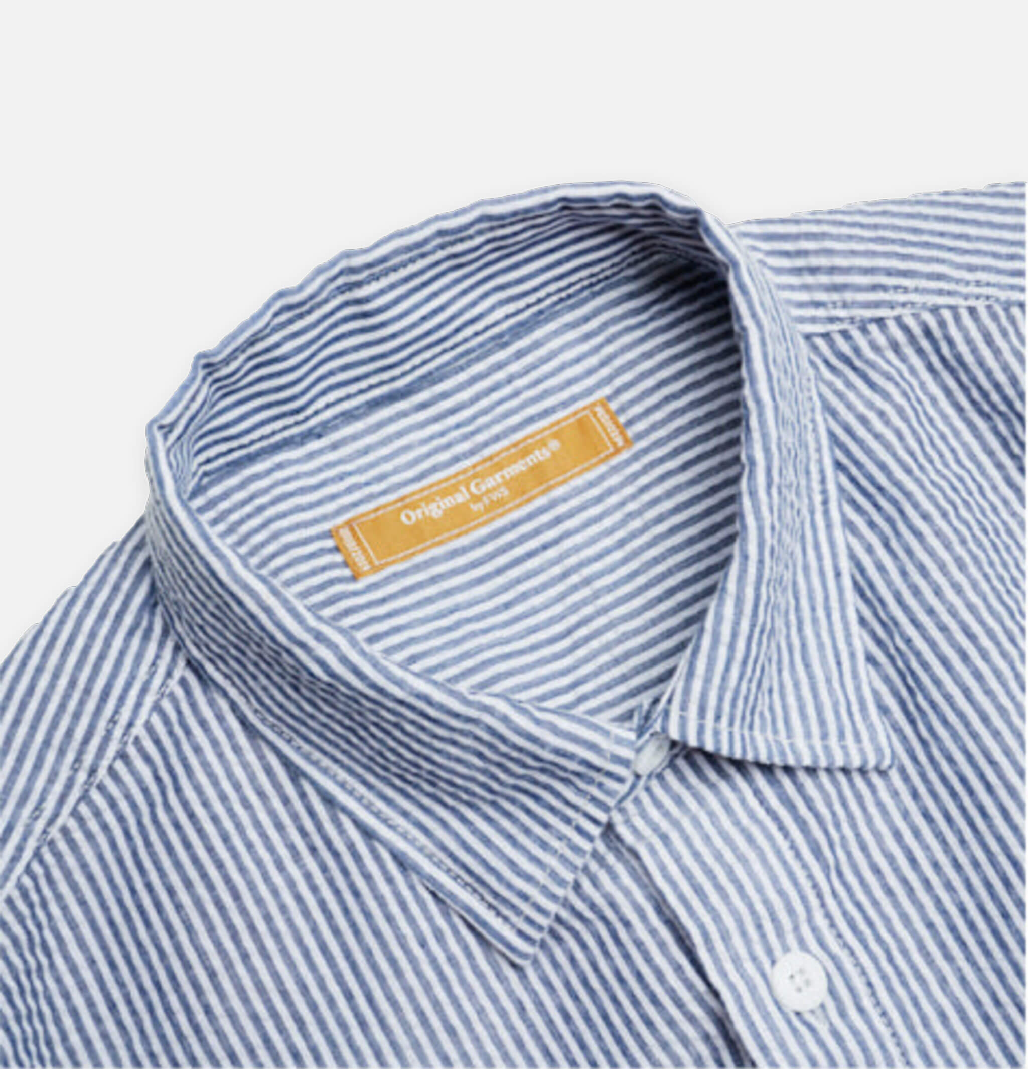Frizmworks Stripes Seersucker Shirt Blue