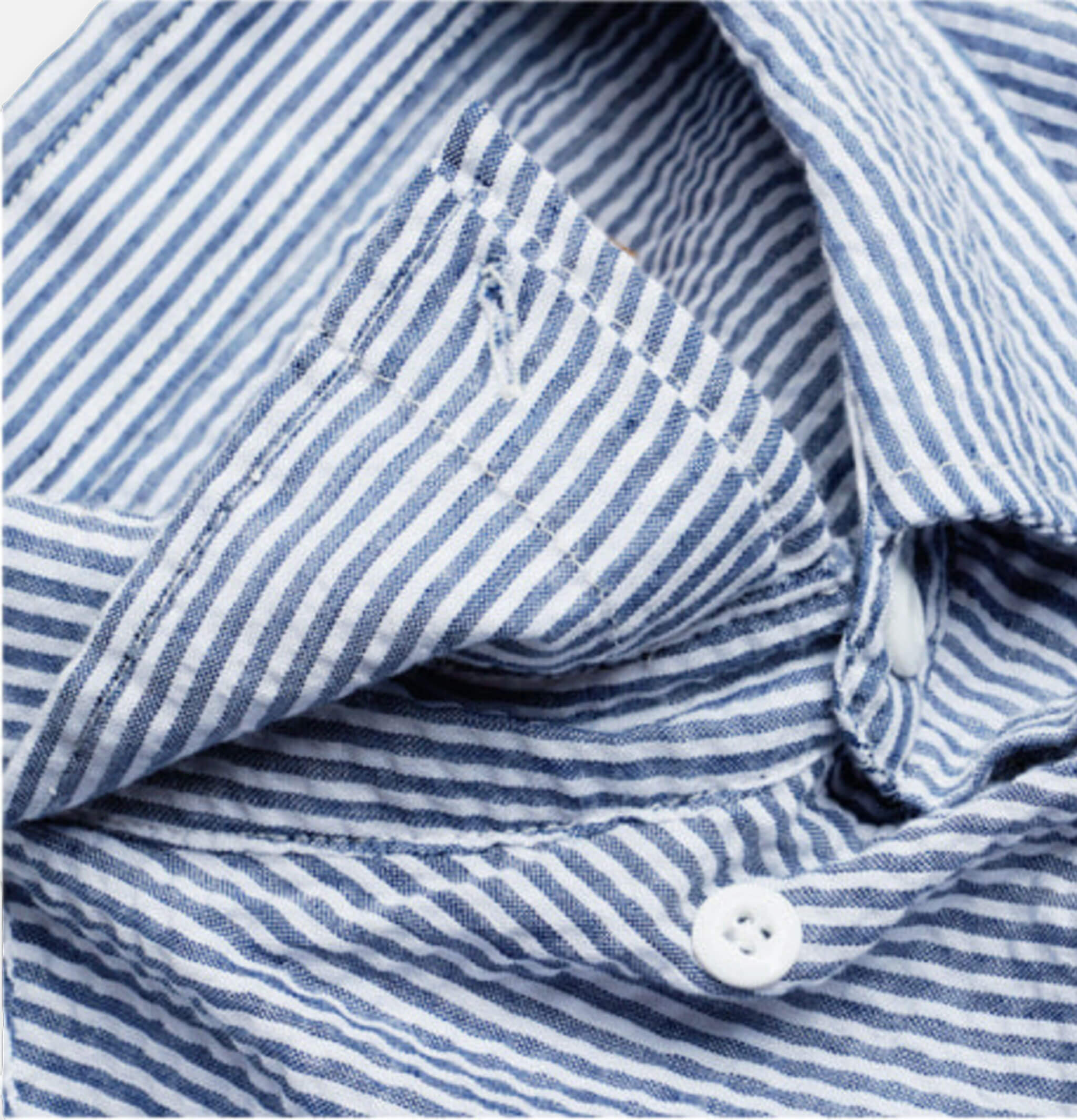 Frizmworks Stripes Seersucker Shirt Blue