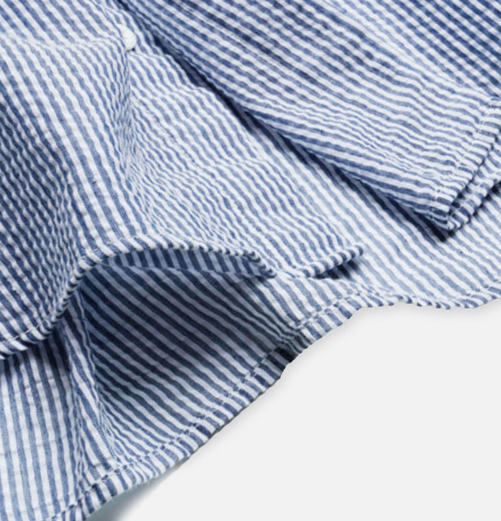 Frizmworks Stripes Seersucker Shirt Blue