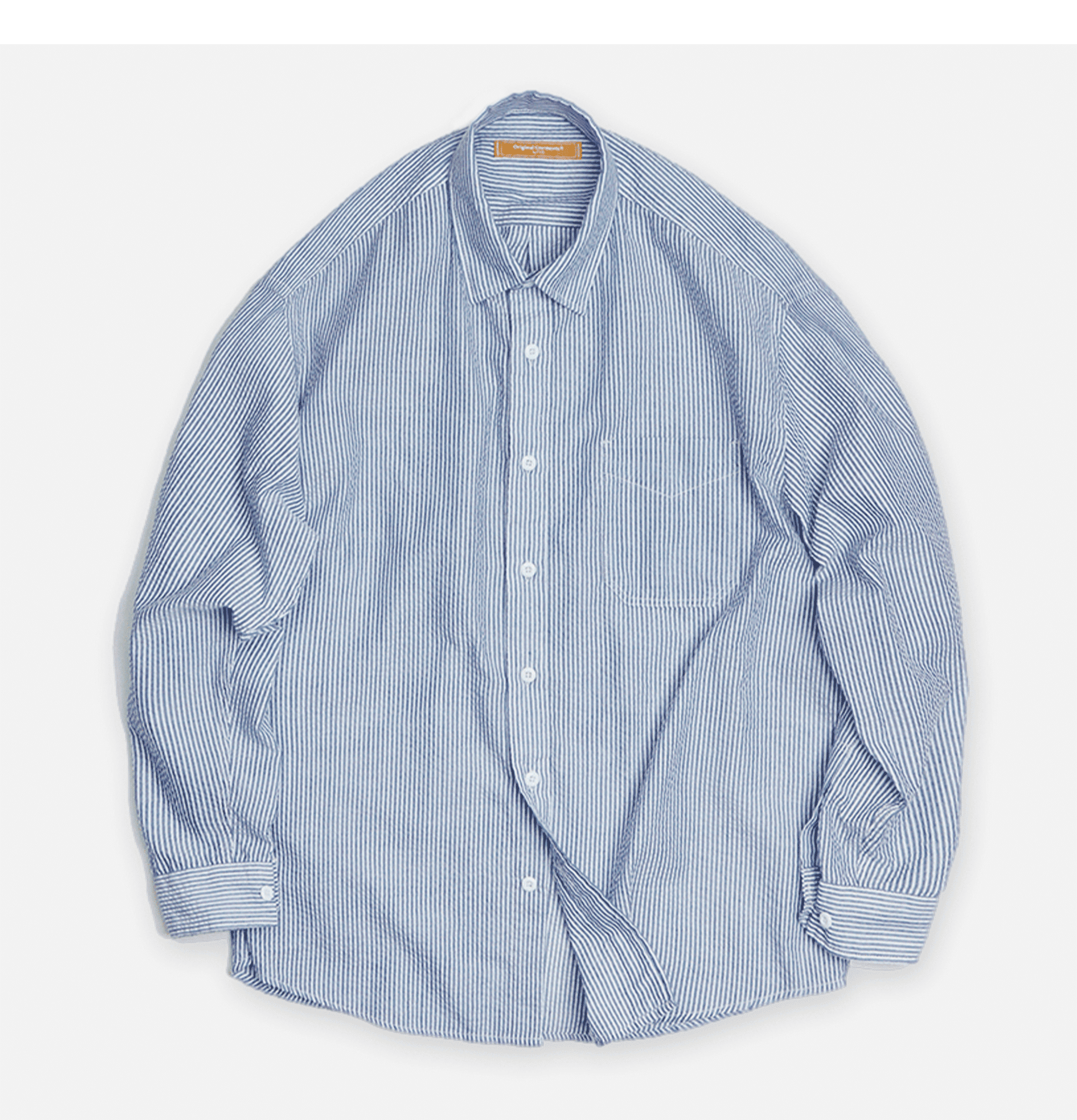 Frizmworks Chemise Stripes Seersucker Bleu