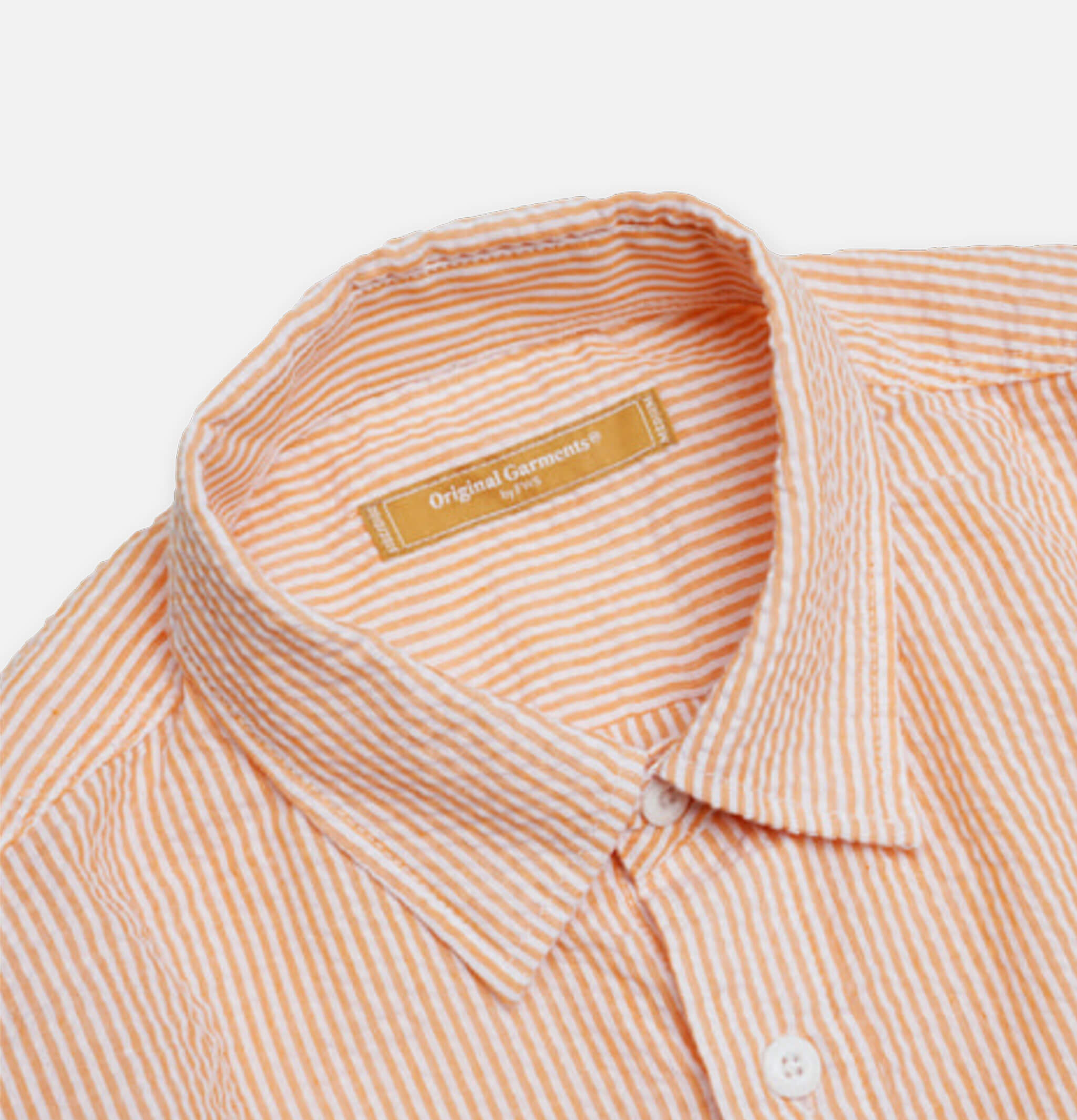 Frizmworks Stripes Seersucker Shirt Orange