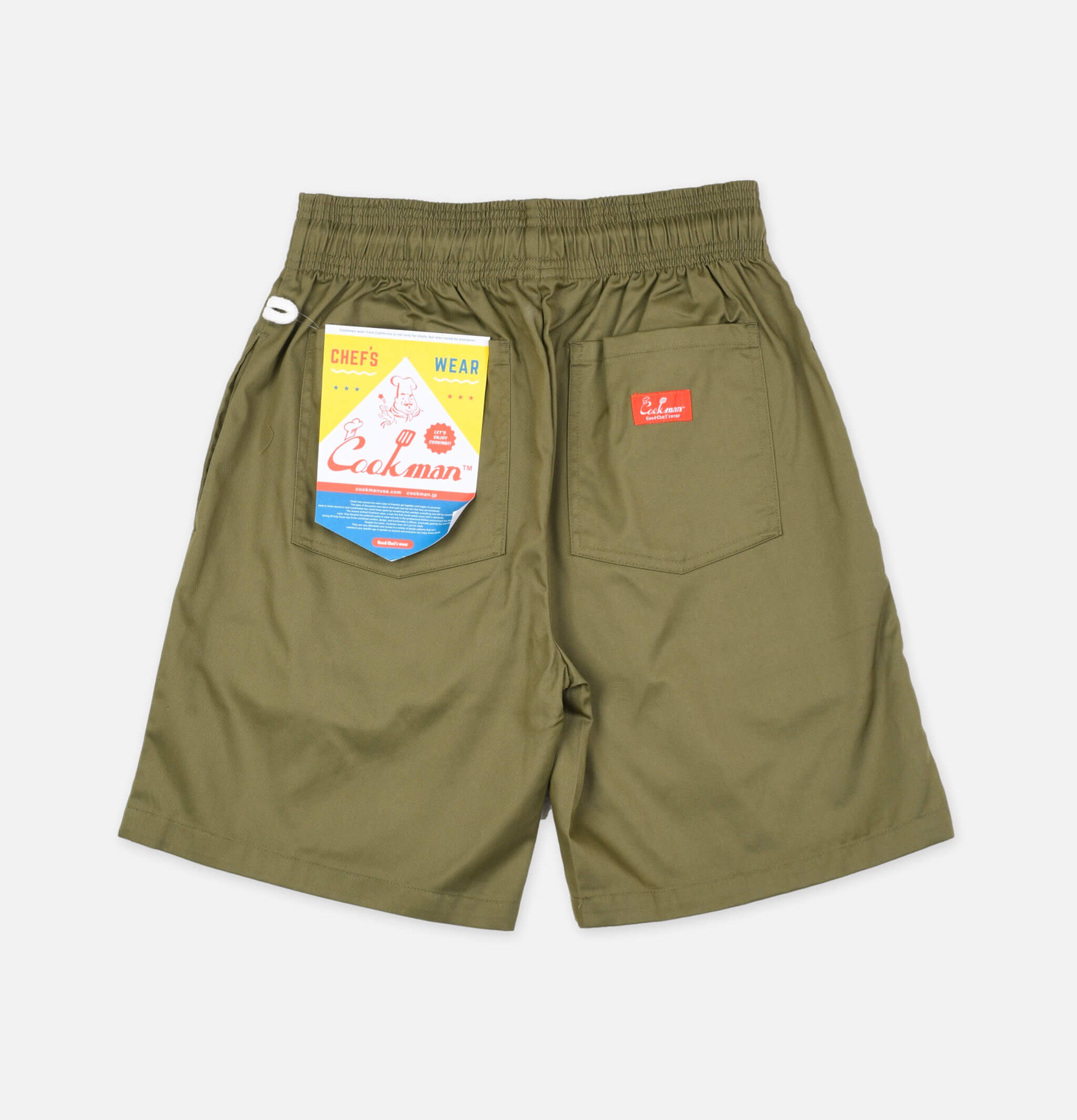 Cookman Short Chef Shorts Olive