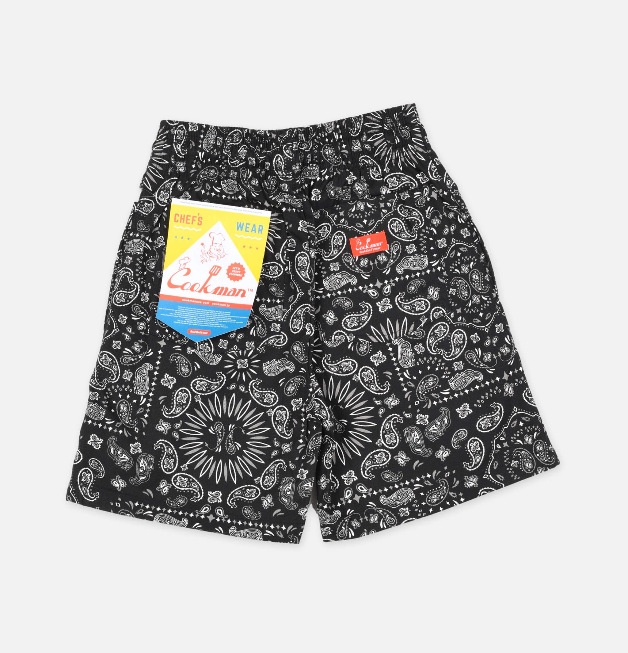 Chef Short Paisley Black