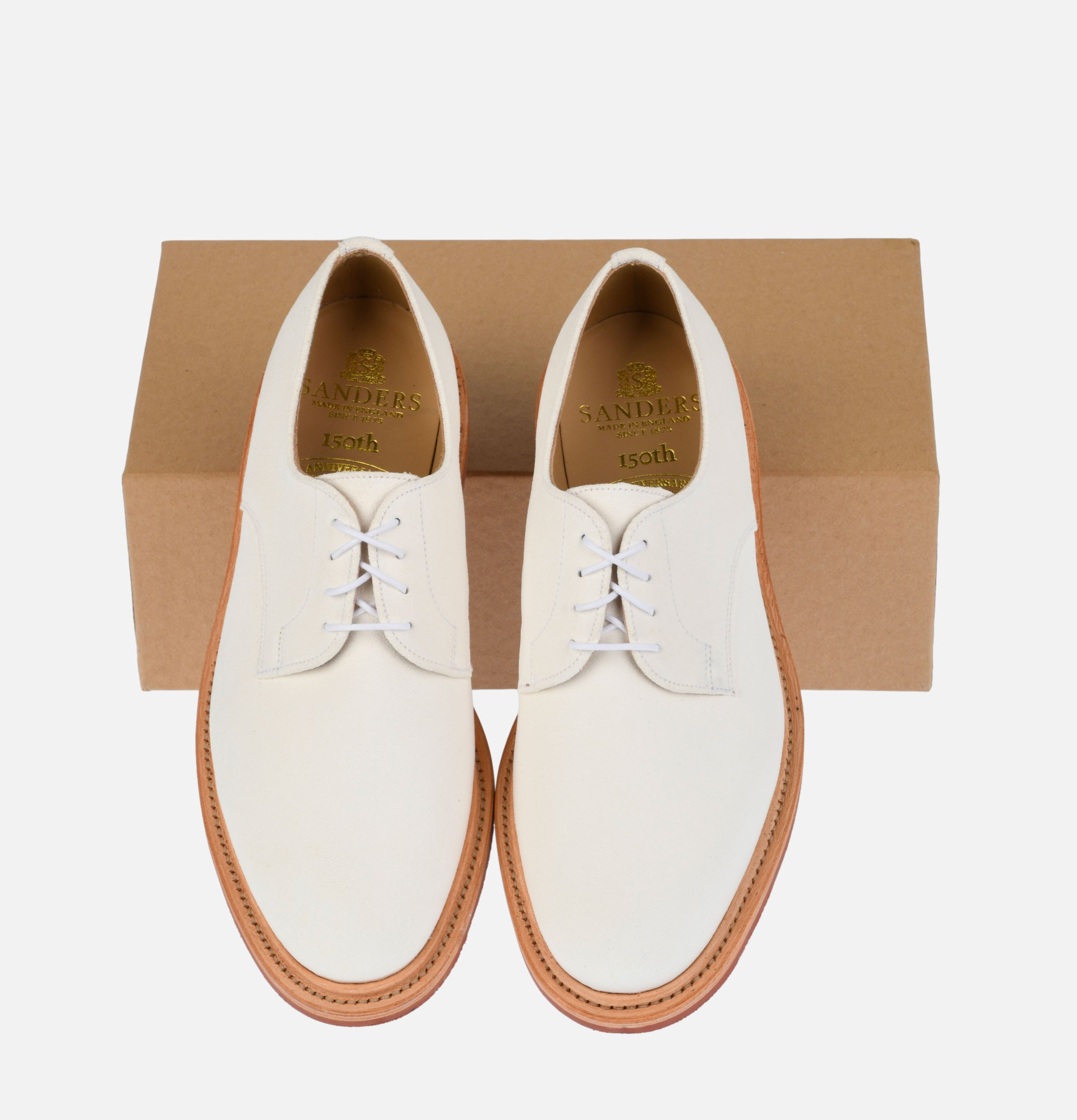 Sanders Chaussures Plain Vamp Gibson White