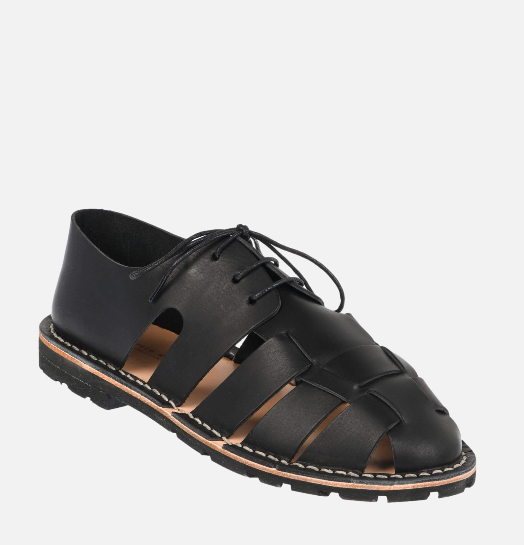 Steve Mono Artisanal Sandales Noir