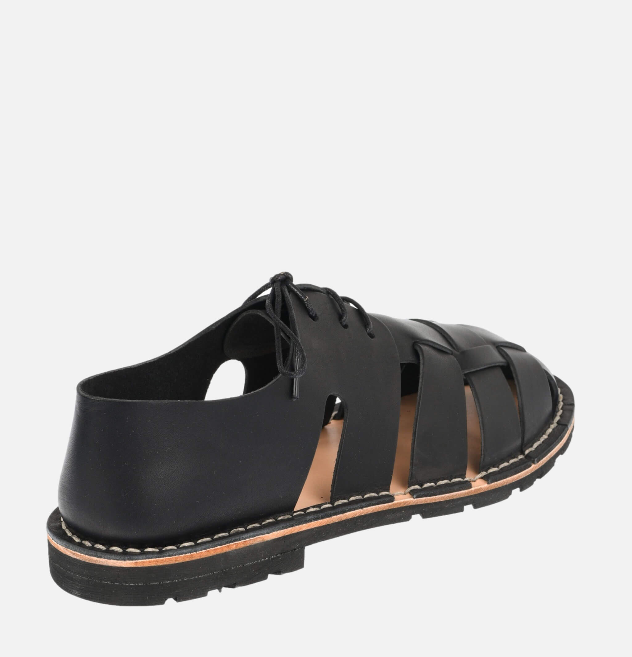 Steve Mono Artisanal Sandales Noir