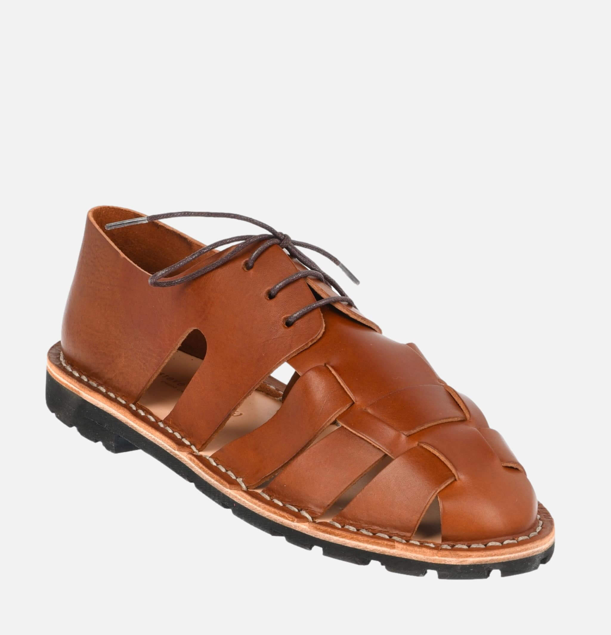 Steve Mono Chaussures Artisanal Sandal Shoe Chocolate