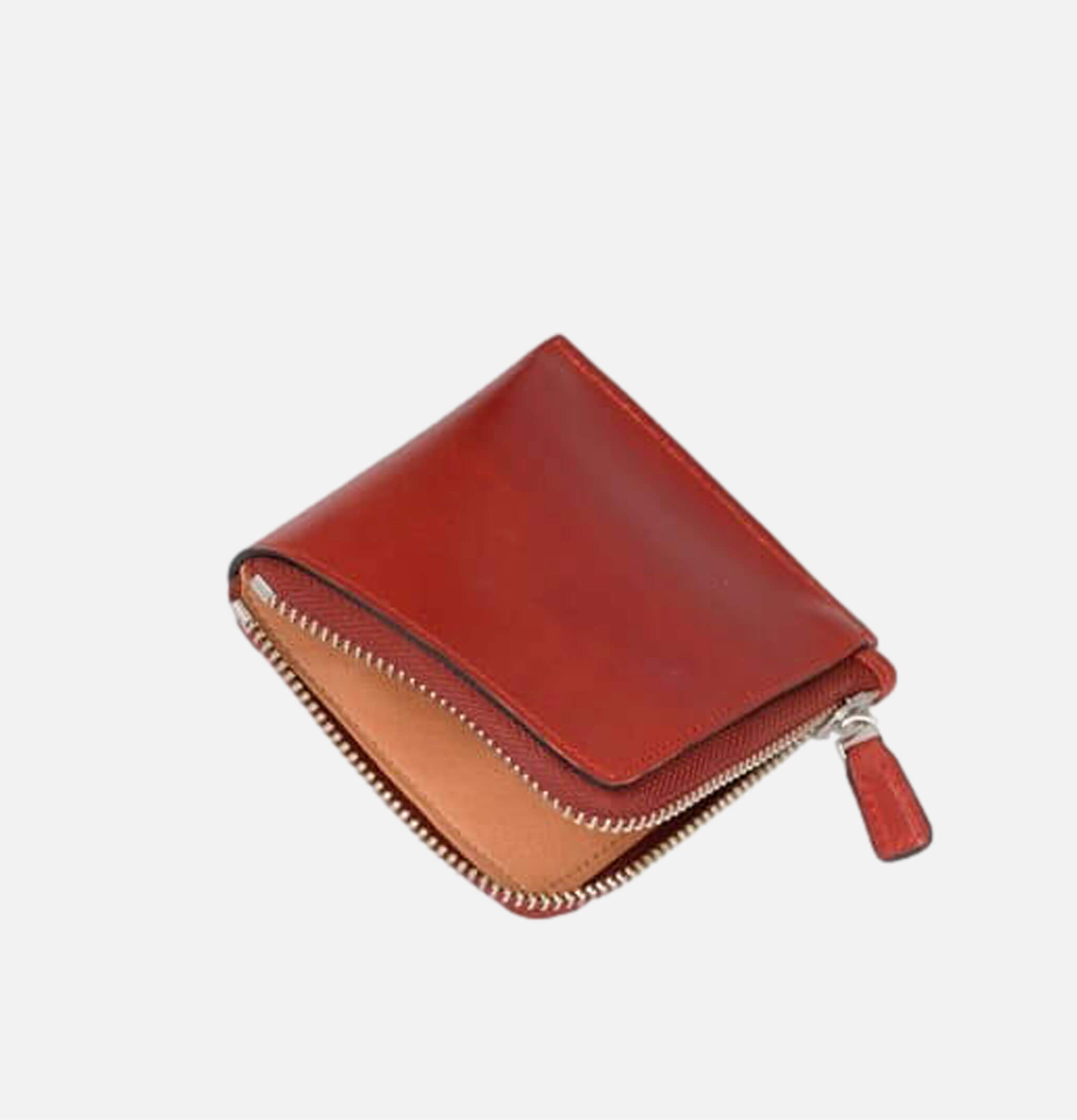 Zip Bi Fold Wallet Coral Red