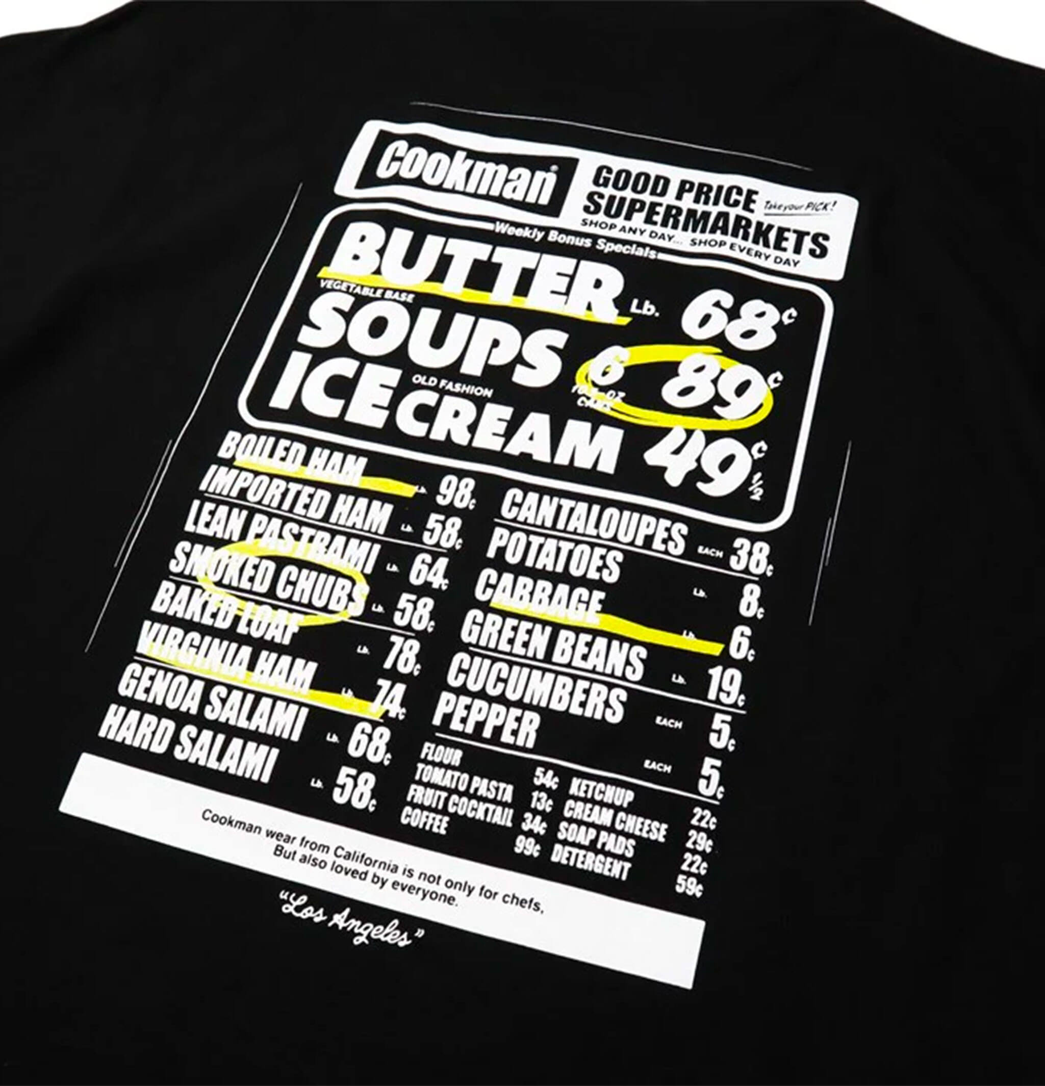 Cookman Tee Shirt Supermarket Black