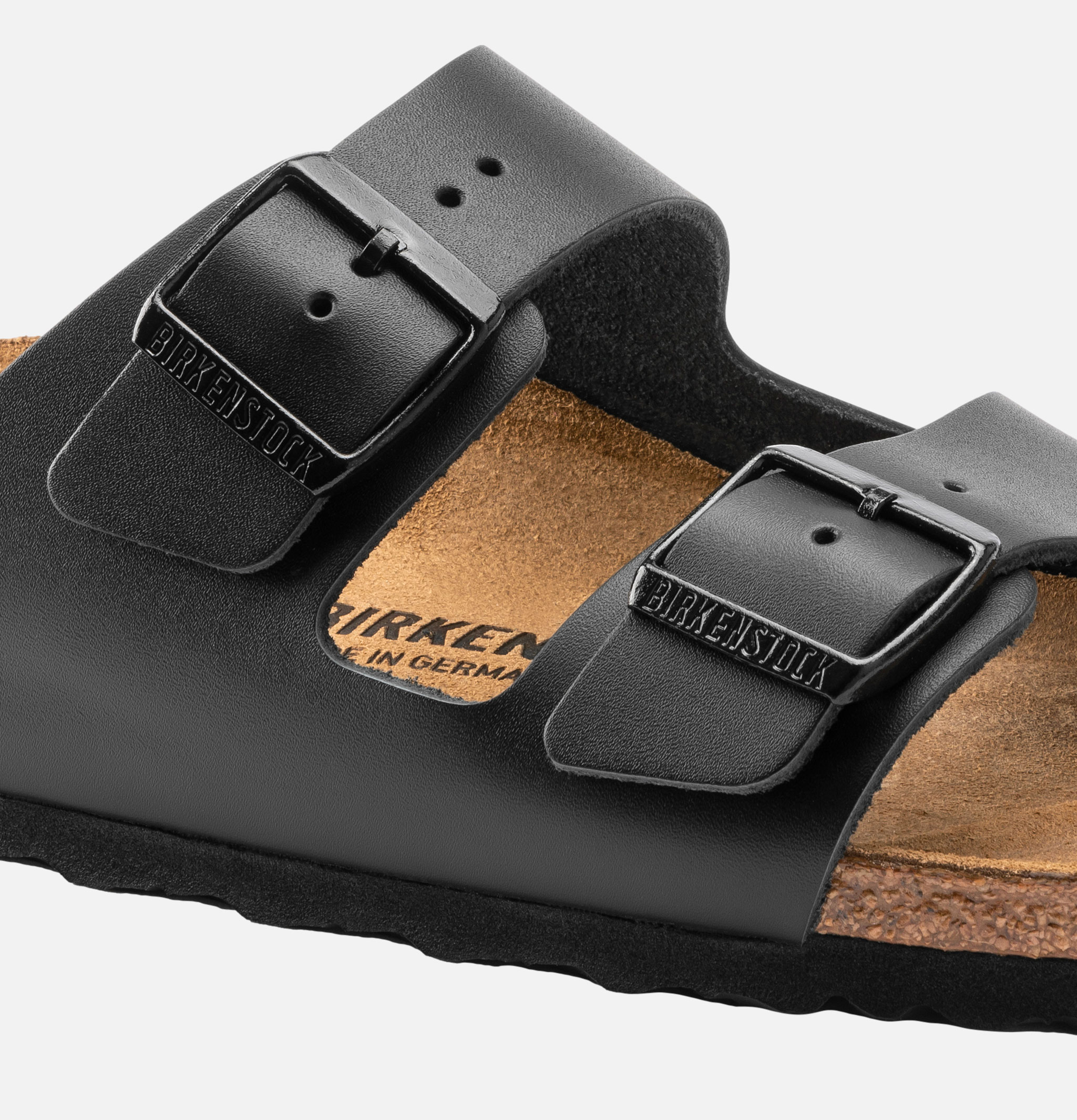 Arizona Sandals Black Leather