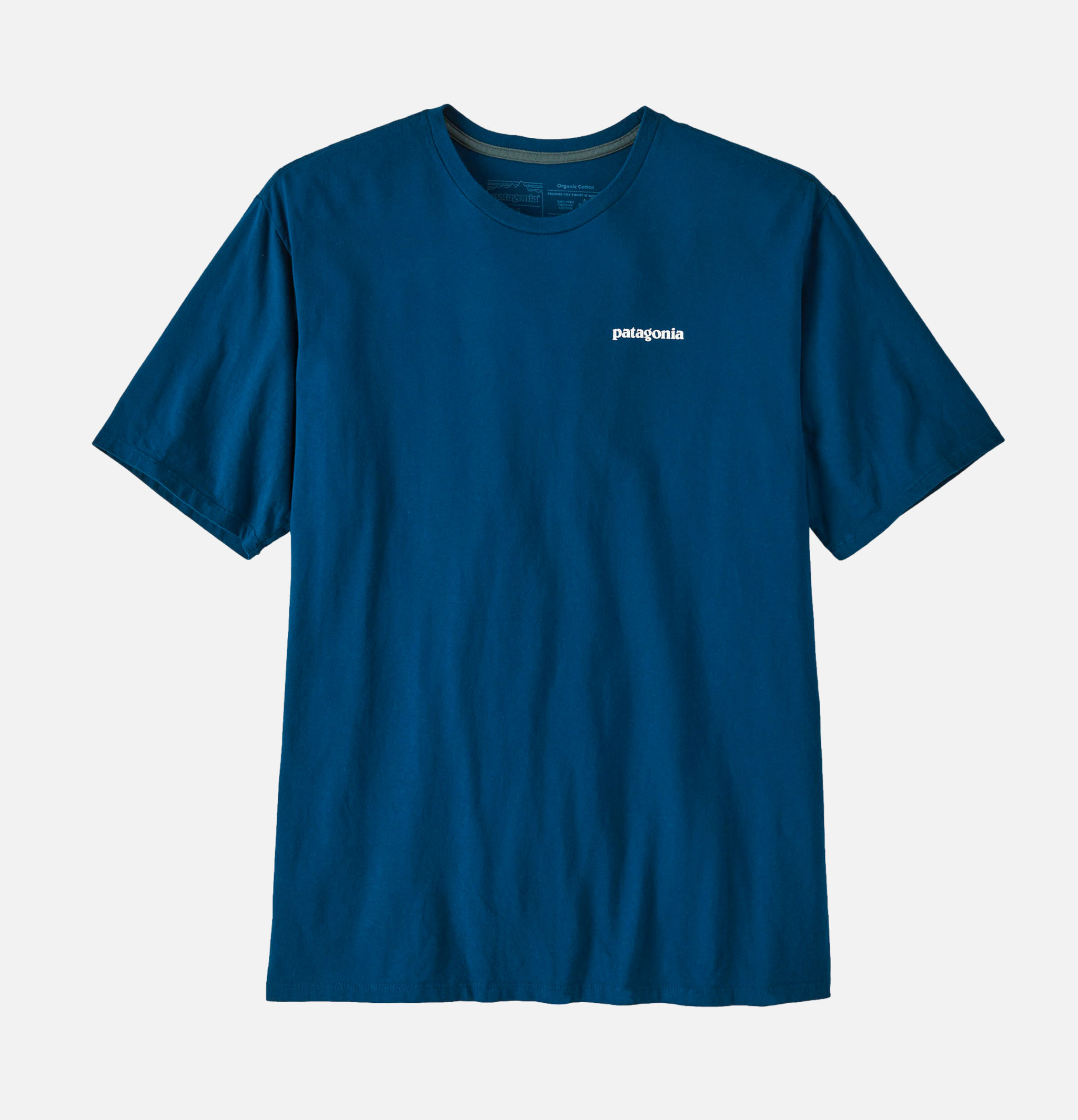Patagonia T-Shirt P6 Mission Lagom Bleu
