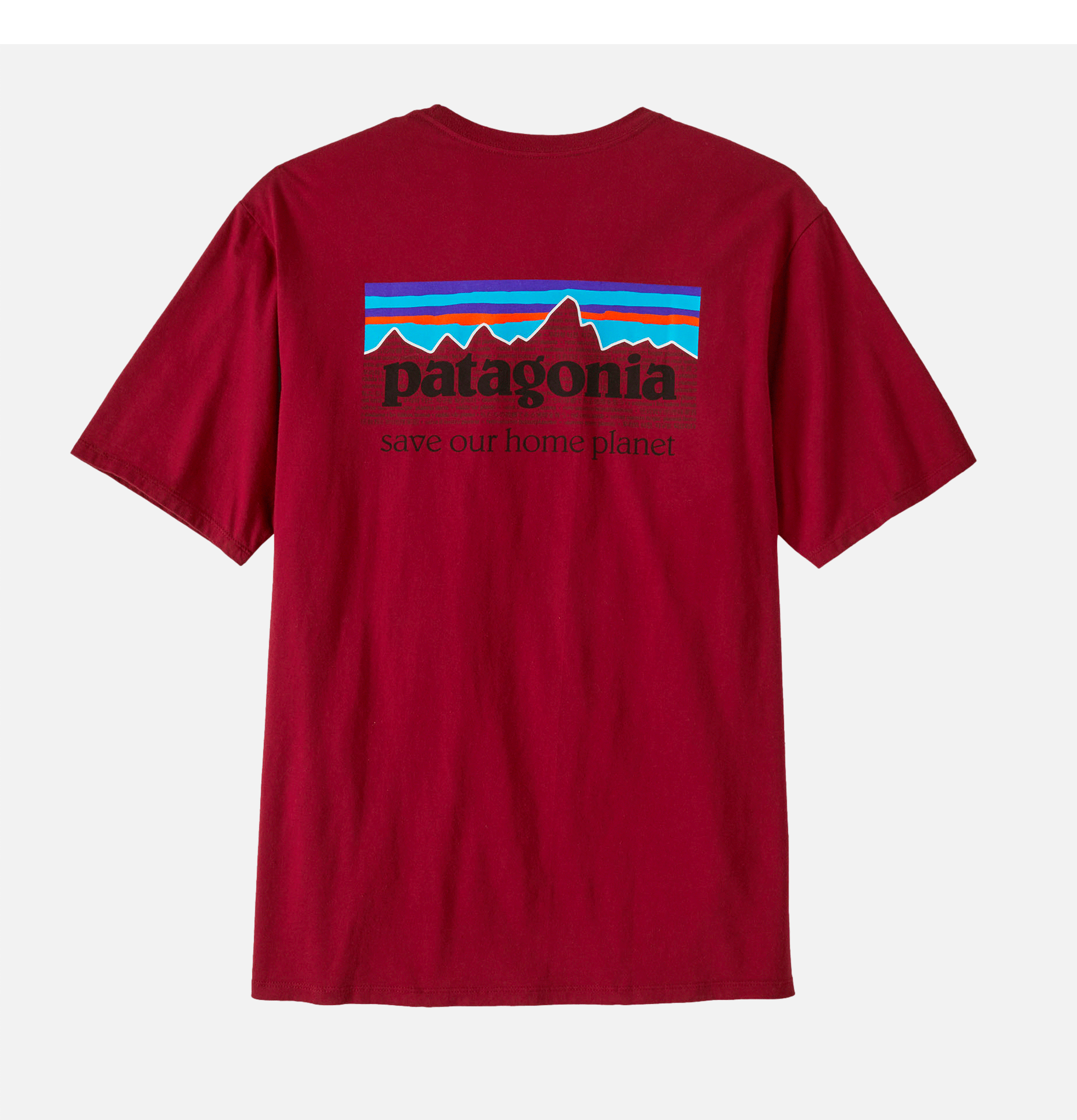 Patagonia T-Shirt P6 Mission Wax Rouge