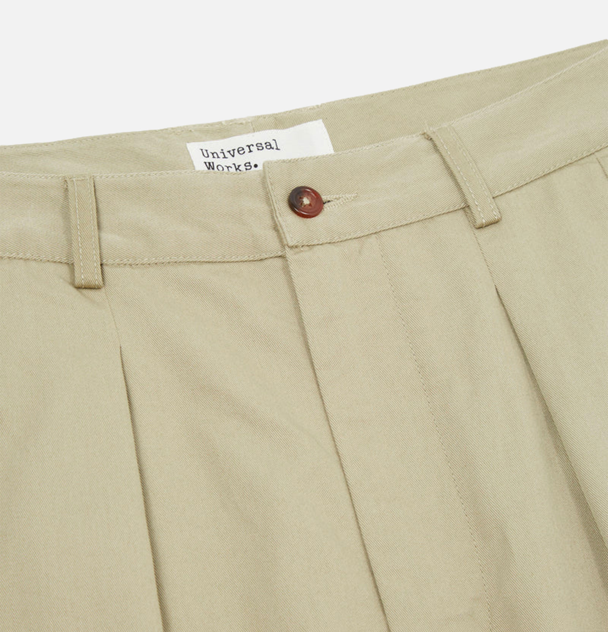Universal Works Double Pleat Pant Stone