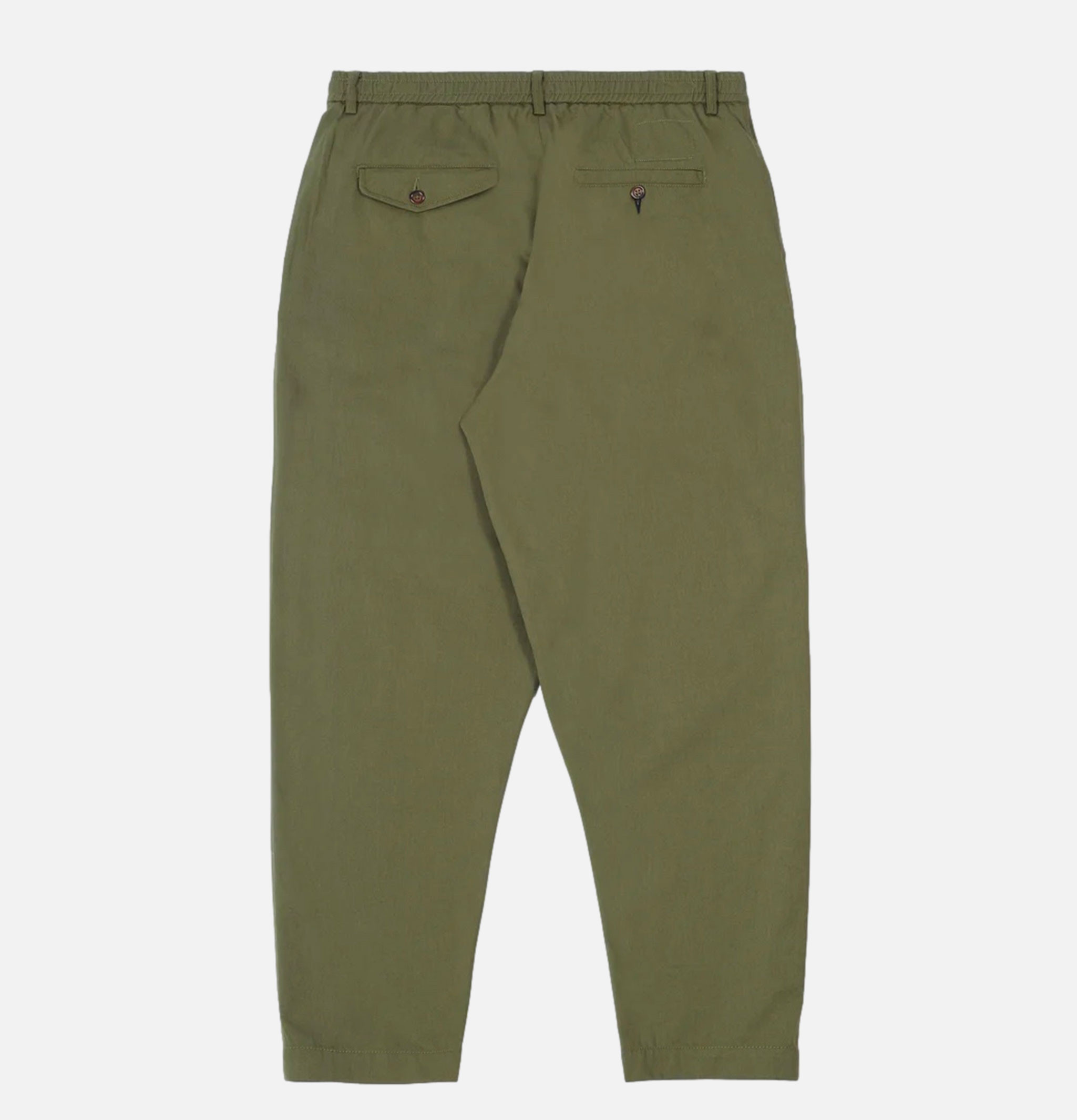 Pantalon Universal Works Double Pleat Pant Olive Twill