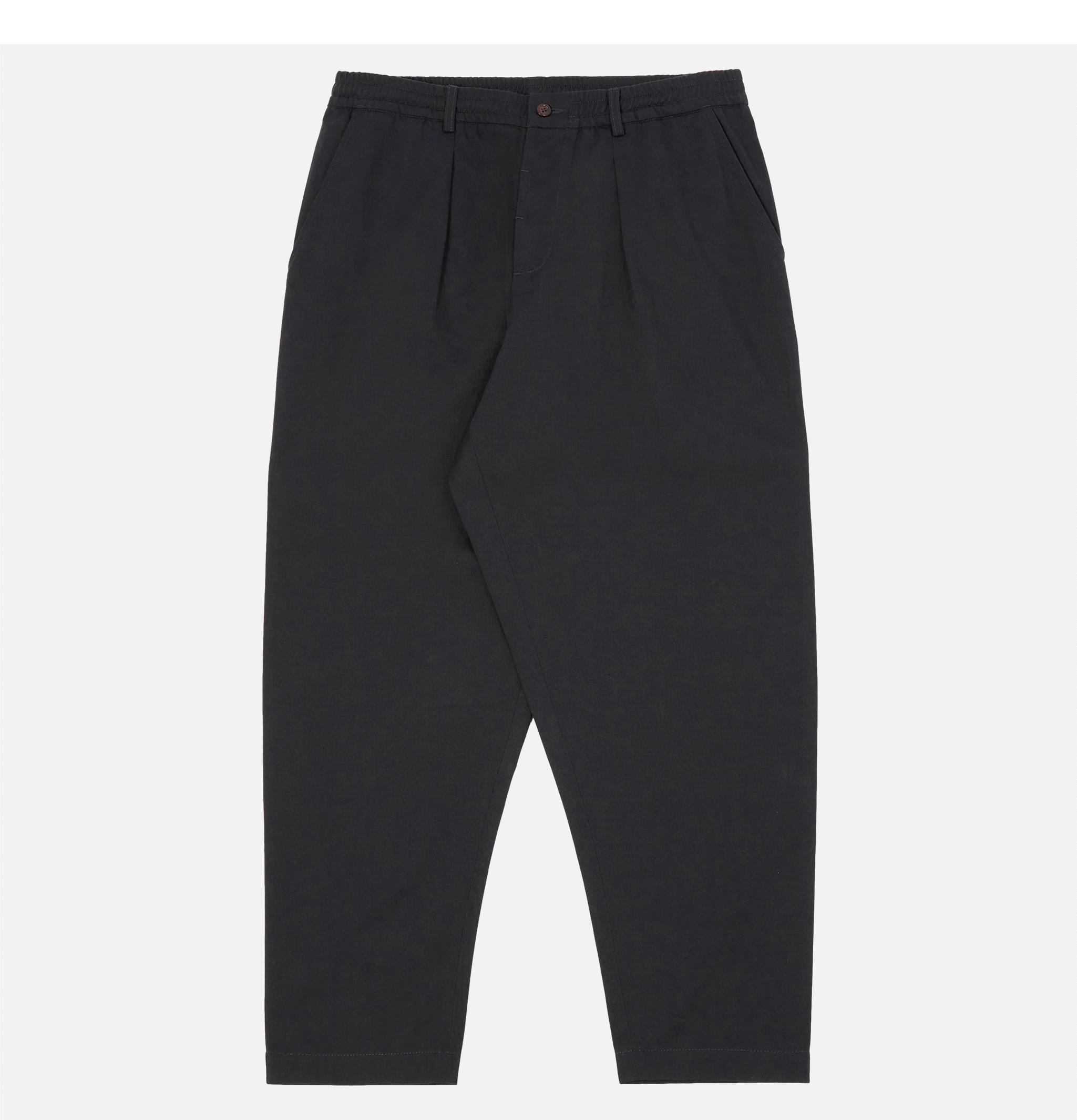 Double Pleated Pant Black