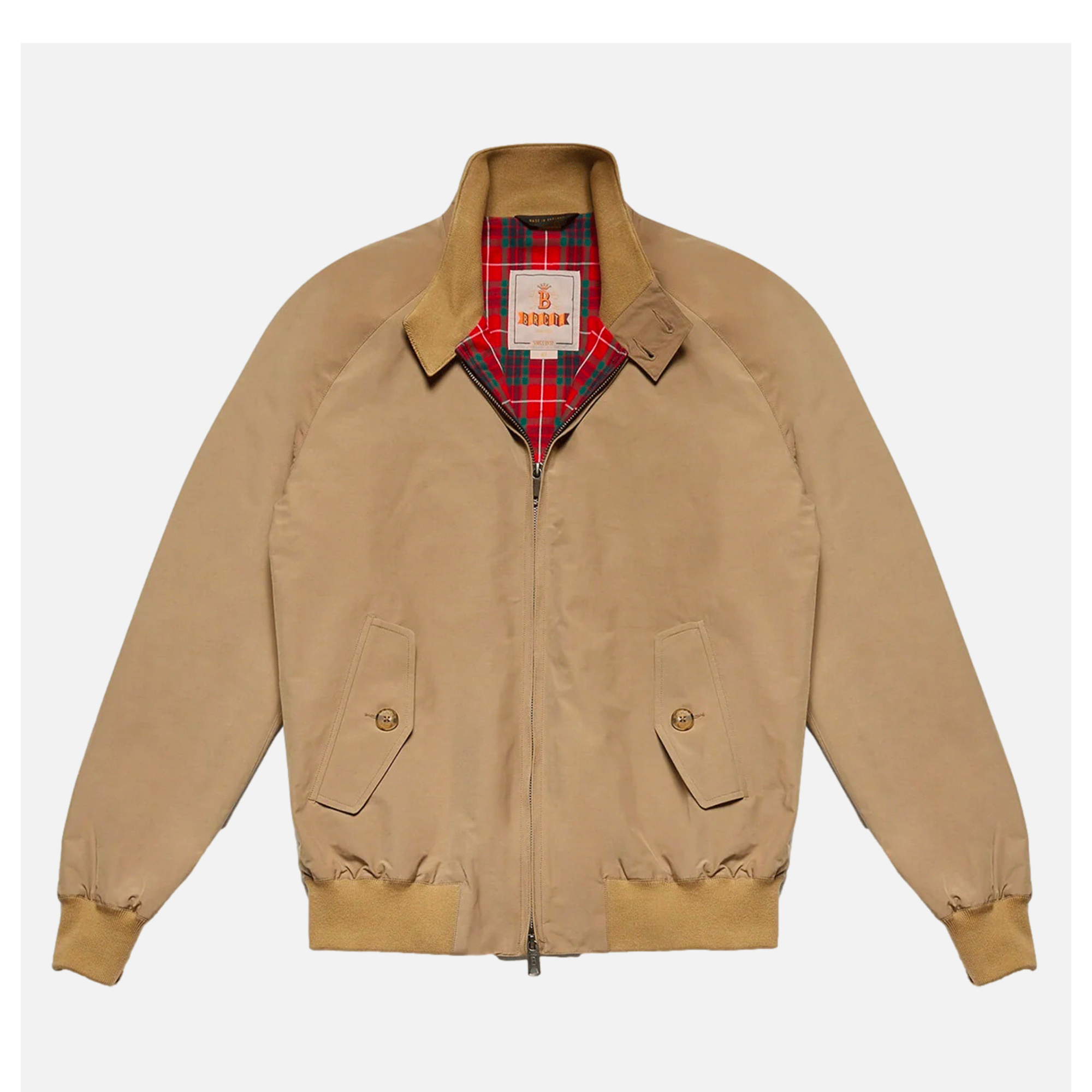 Baracuta | G9 Harrington Jacket Tan | Shop Royalcheese Paris