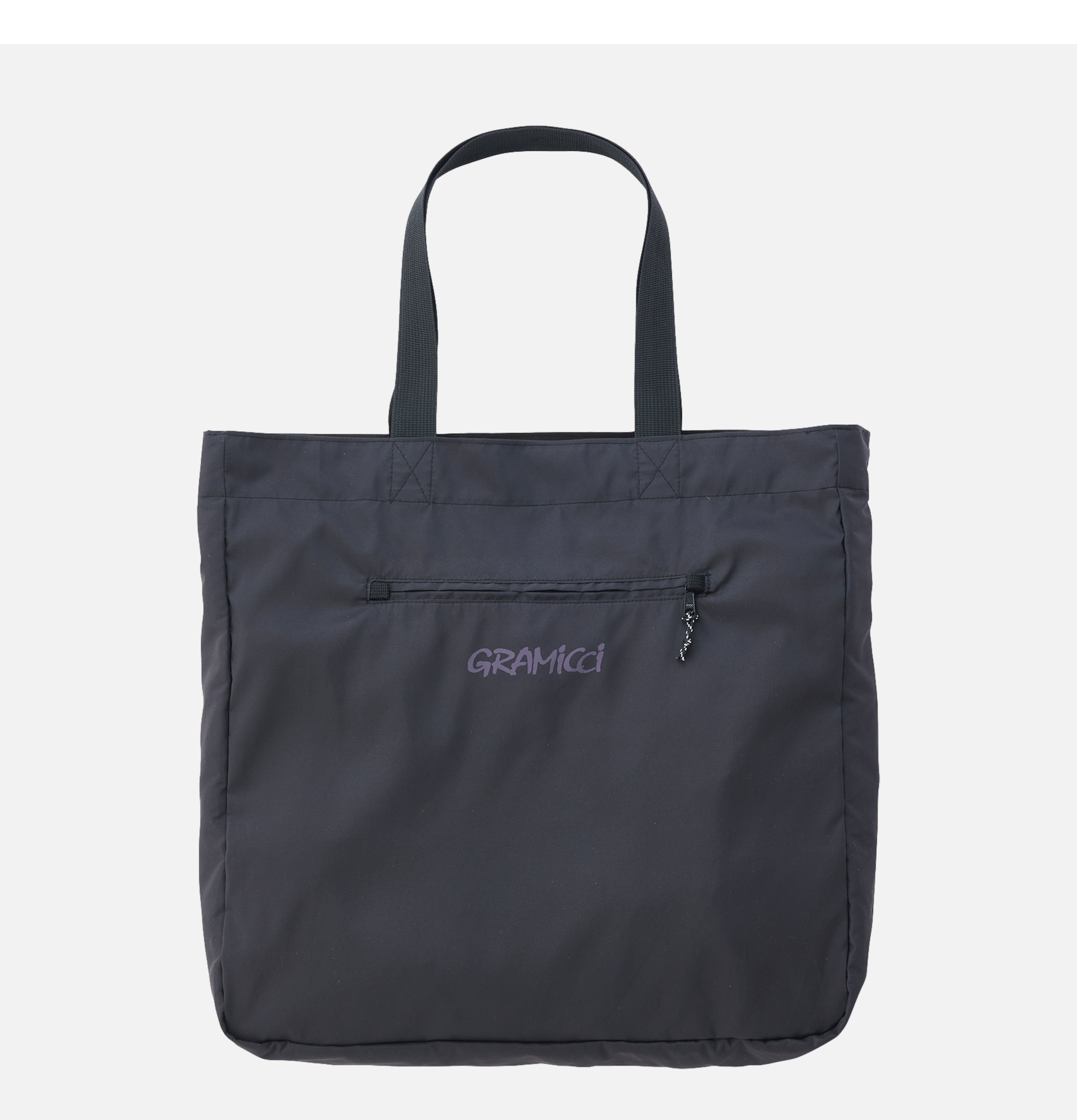 Shell Tote Bag Black Purple