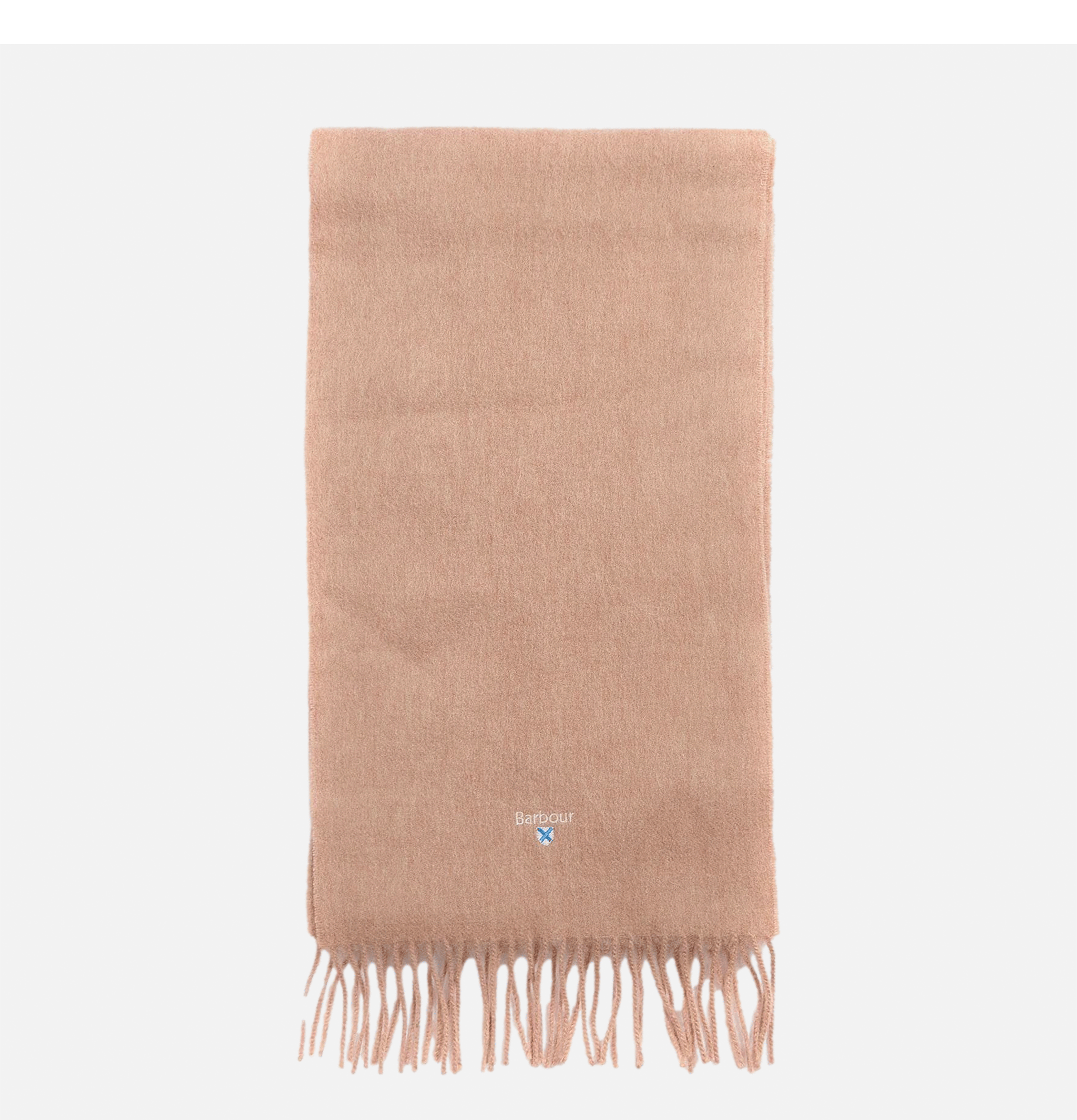 Plain Lambswool Scarf Lt Brown