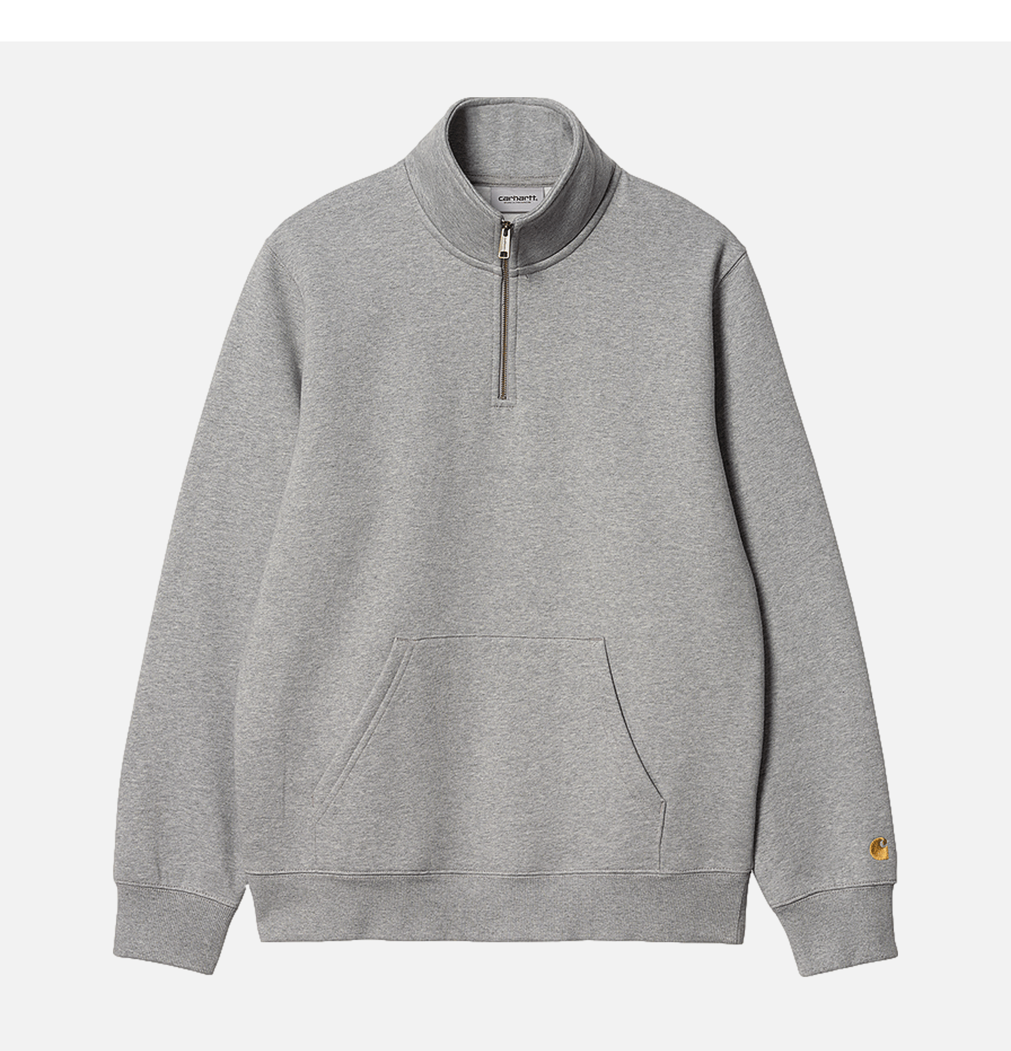 Chase Neck Zip Sweat Grey...