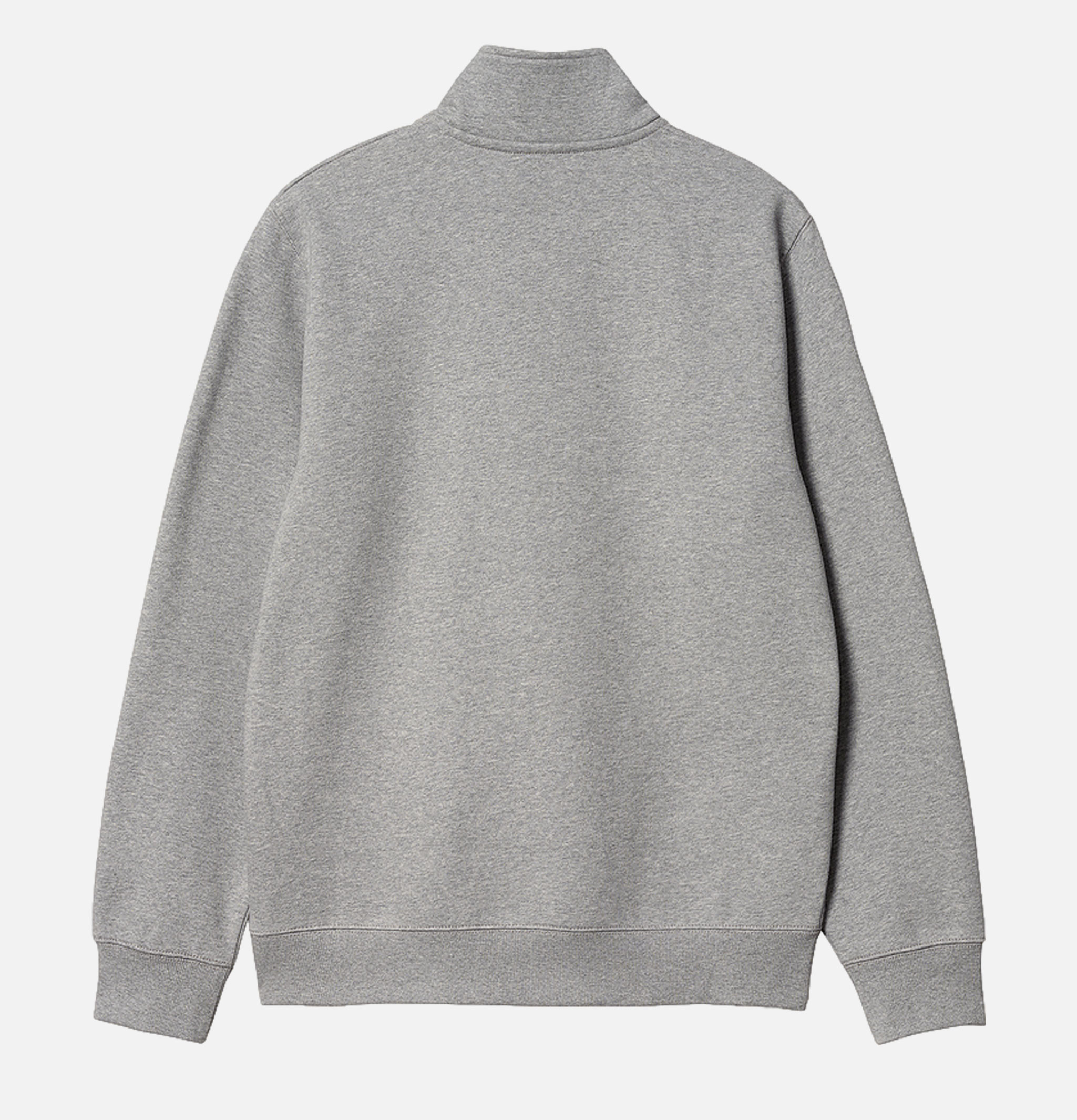 Carhartt WIP Chase Zip Neck Sweater Grey Heather