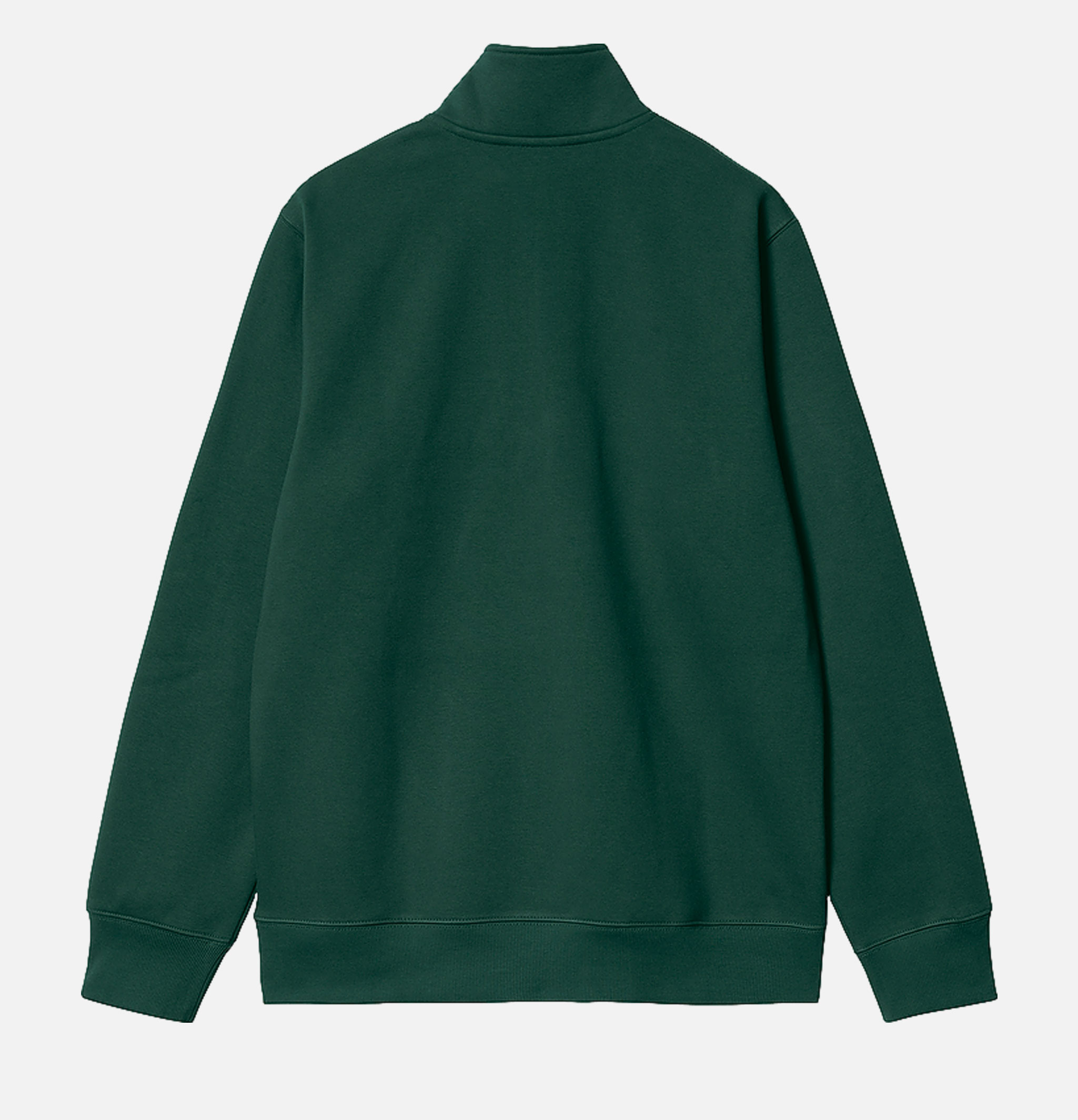 Carhartt WIP Chase Zip Neck Sweater Discovery Green.