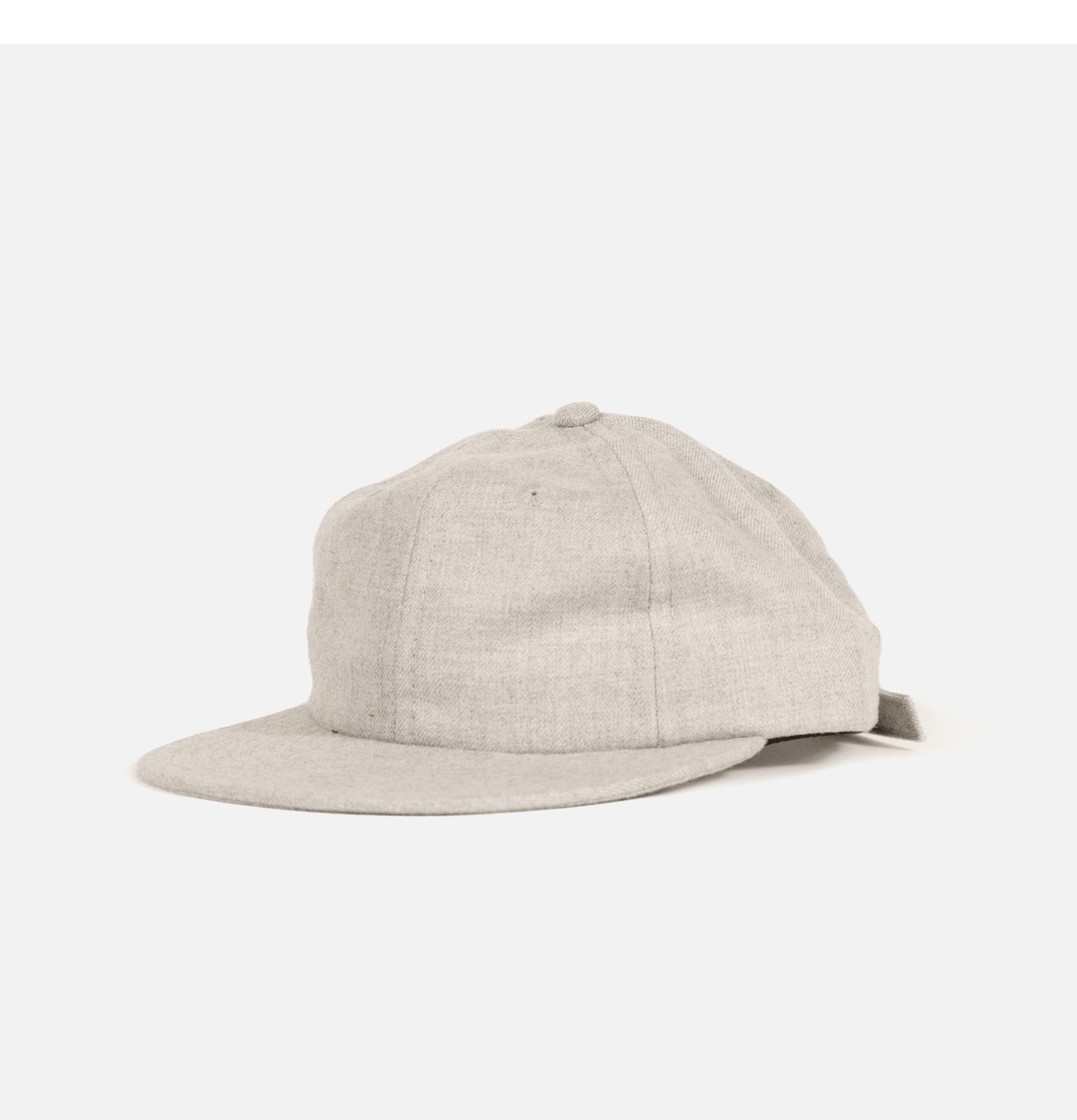 Wool Serge 6 Panel Cap Grey