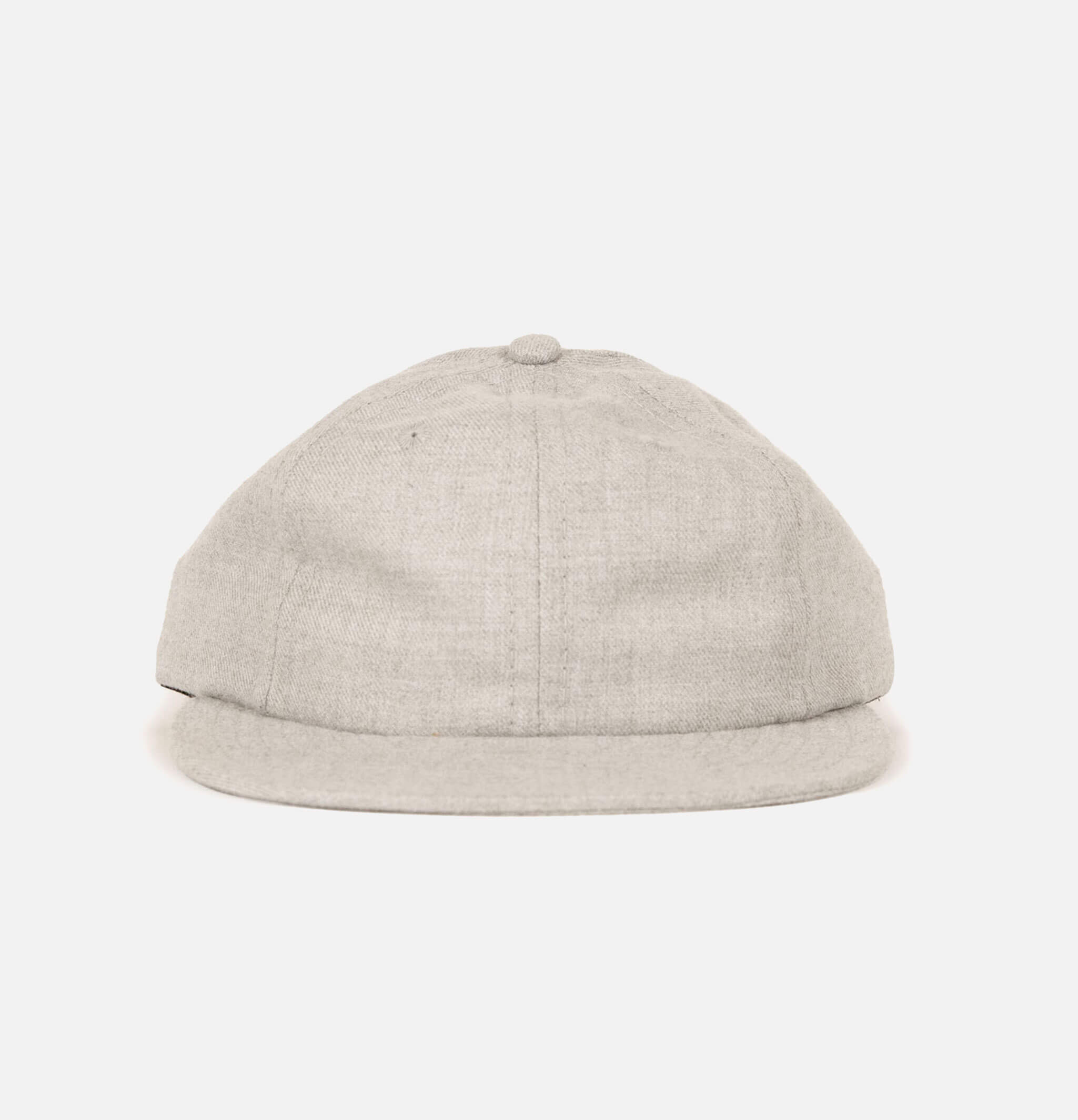 Wool Serge 6 Panel Cap Grey