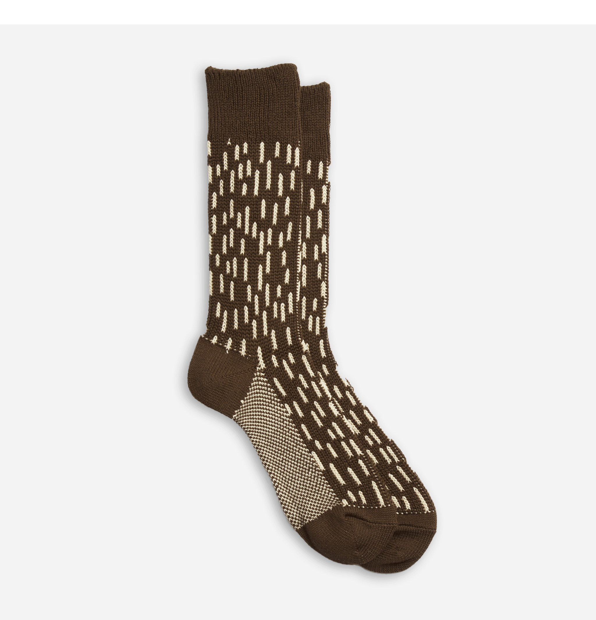 Raindrop Socks Brown