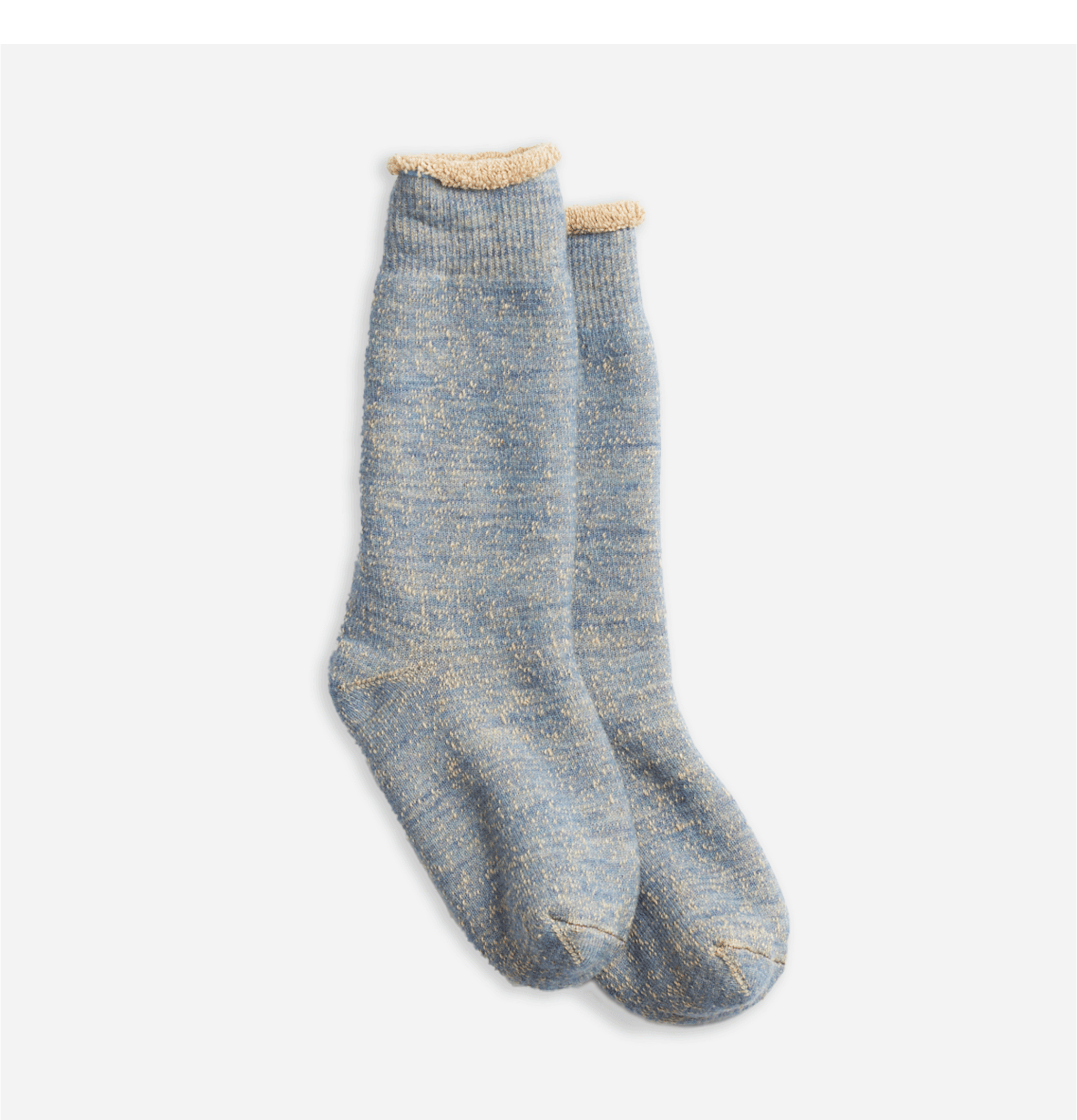 Rototo chaussettes double face bluebrown