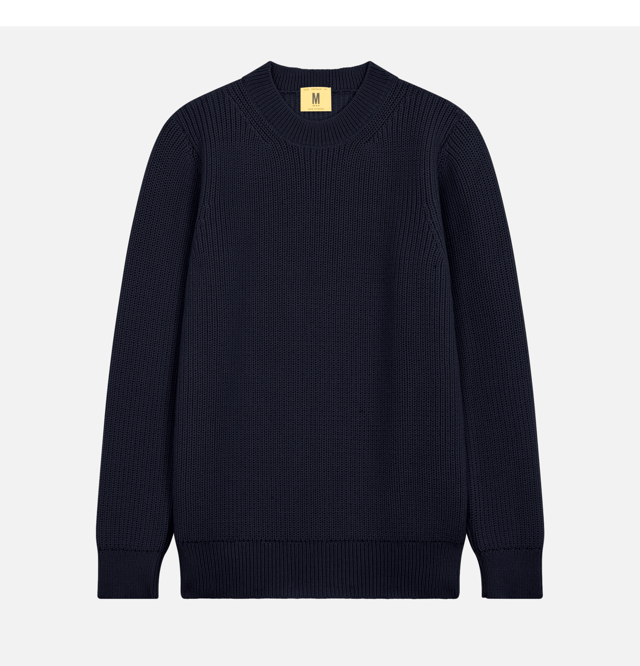 Pull Vasken Col Rond Navy