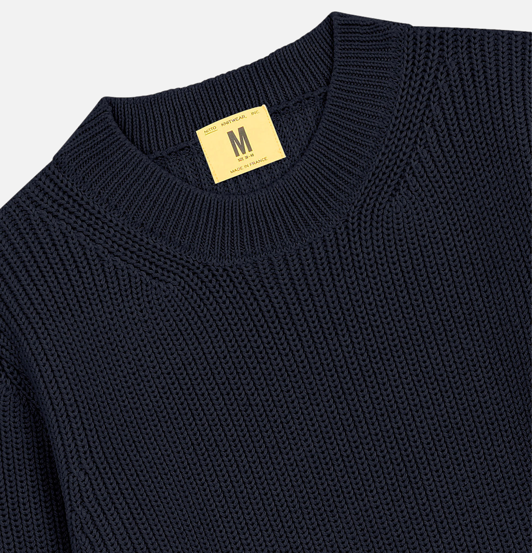 Pull Vasken Col Rond Navy