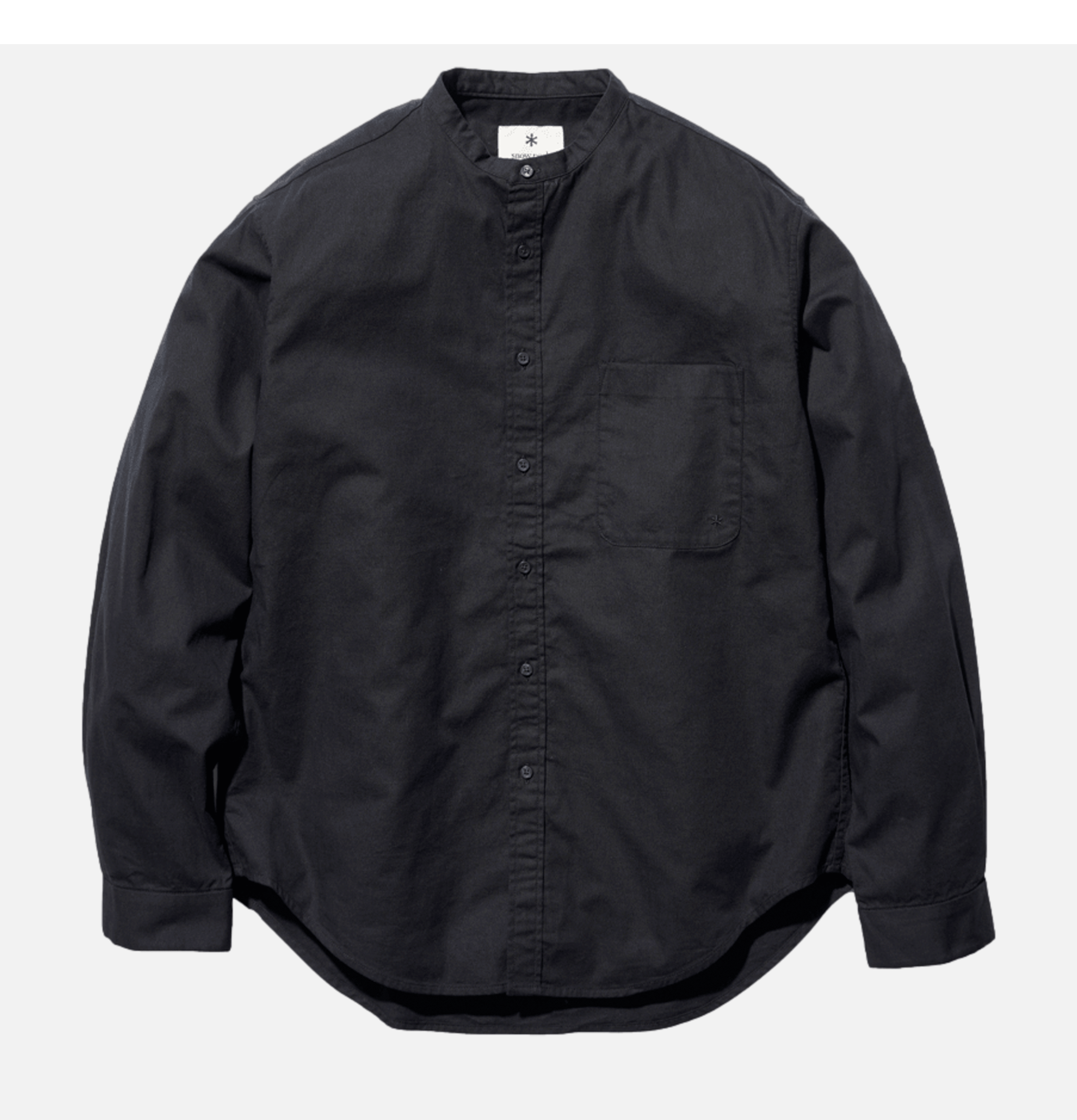 Poplin Stand Collar Shirt...